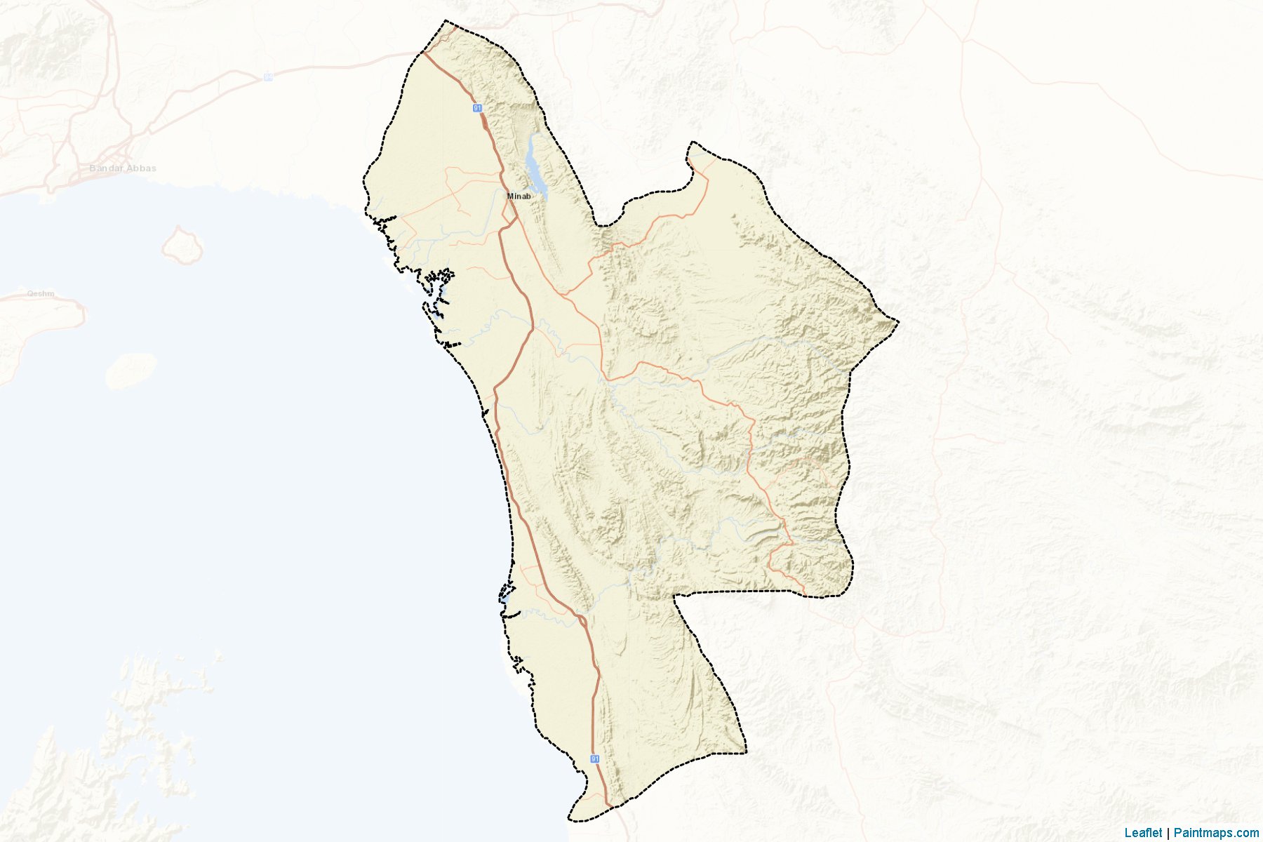 Minab (Hormozgan) Map Cropping Samples-2