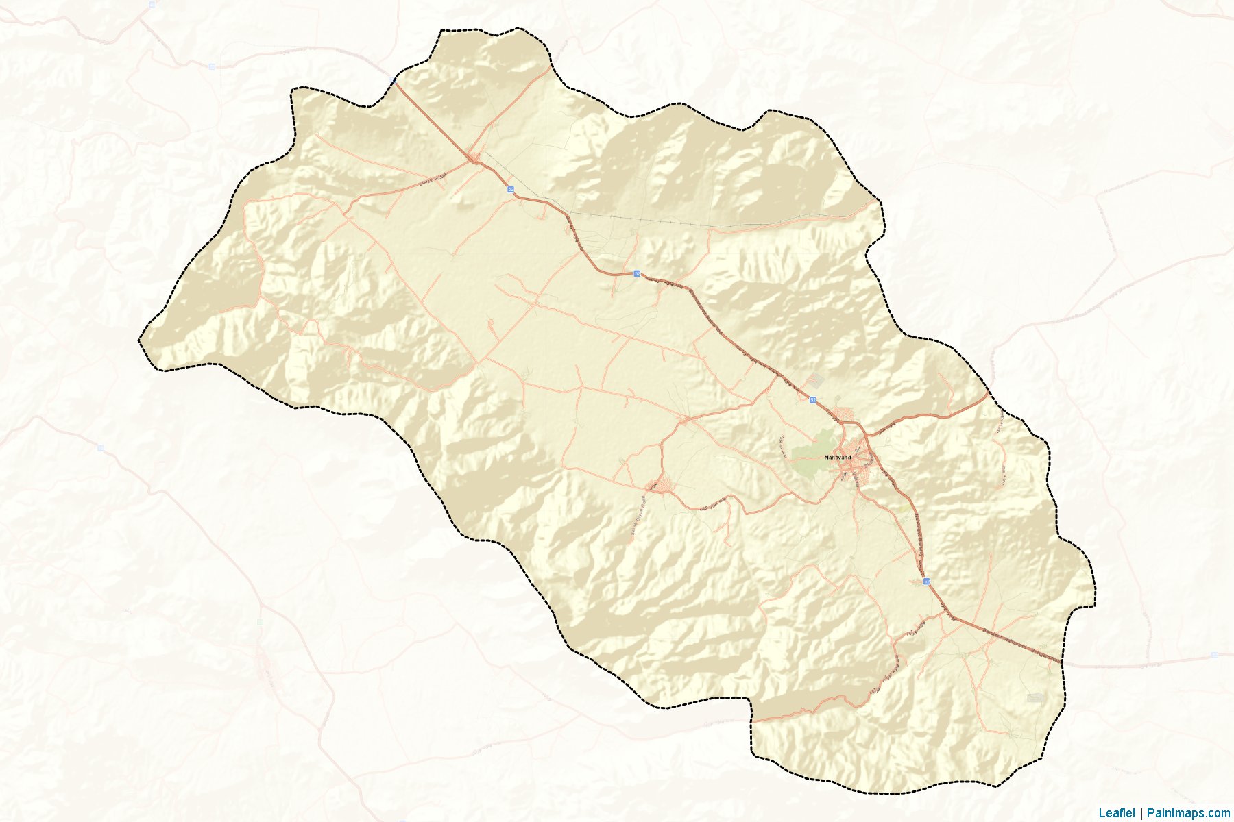 Nahavand (Hamadan) Map Cropping Samples-2