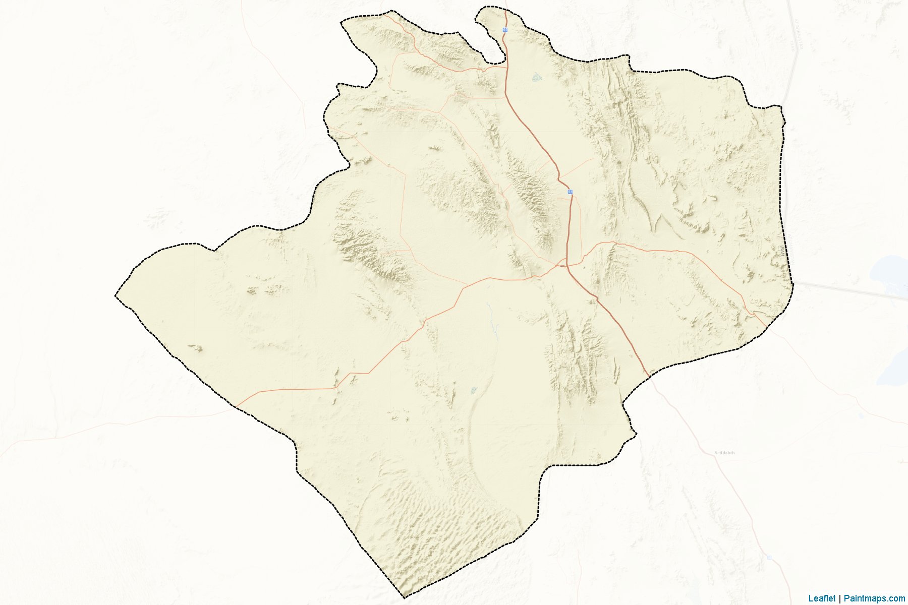 Muestras de recorte de mapas Nahbandan (South Khorasan)-2