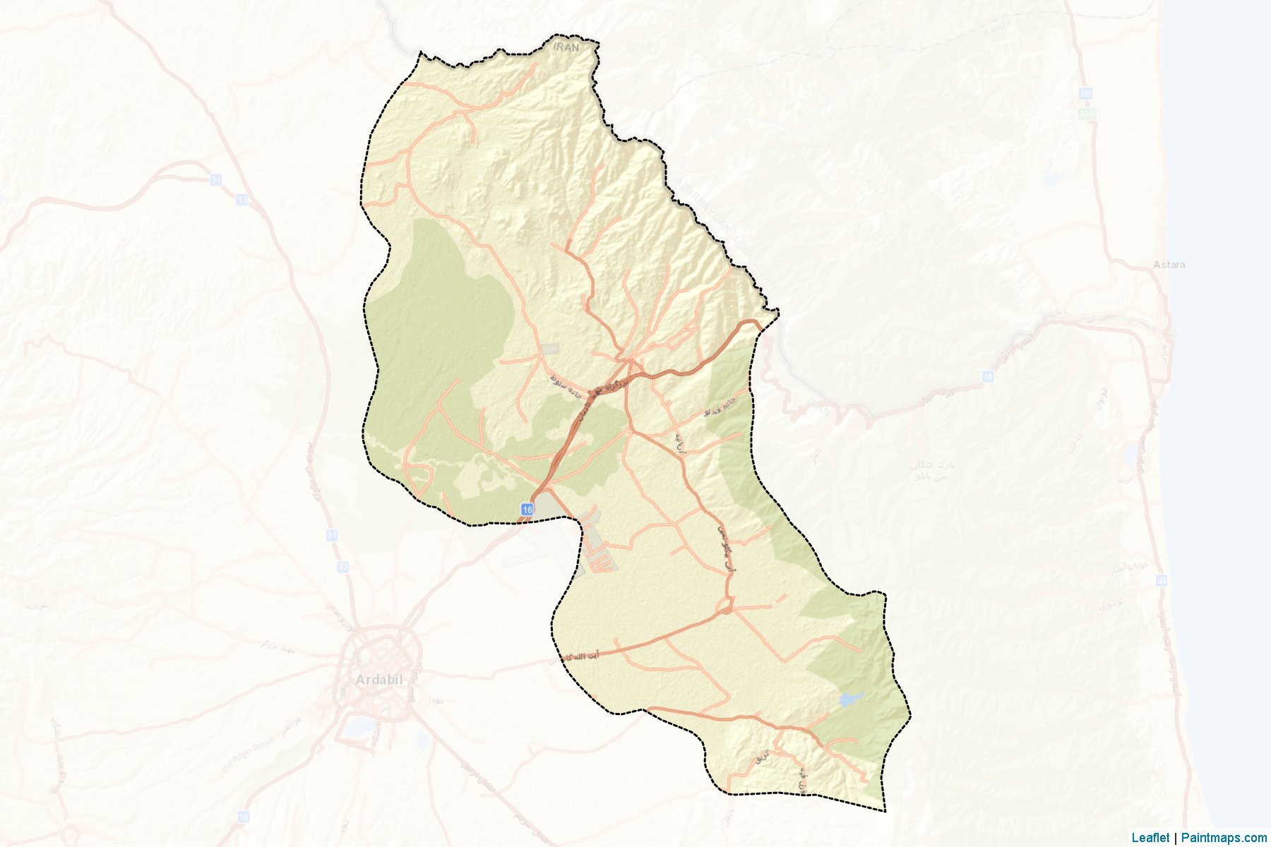 Namin (Ardabil) Map Cropping Samples-2