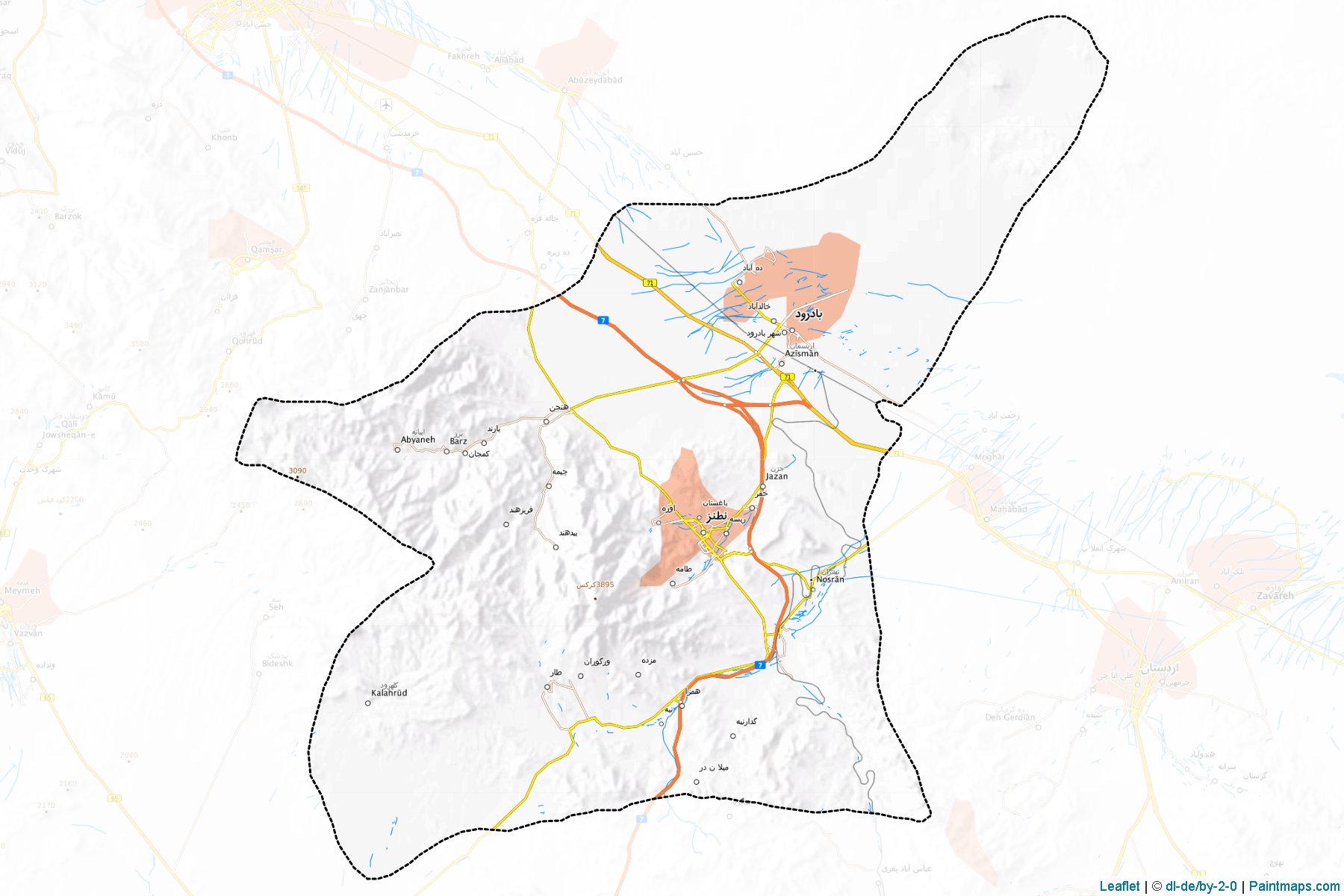 Natanz (Esfahan) Map Cropping Samples-1