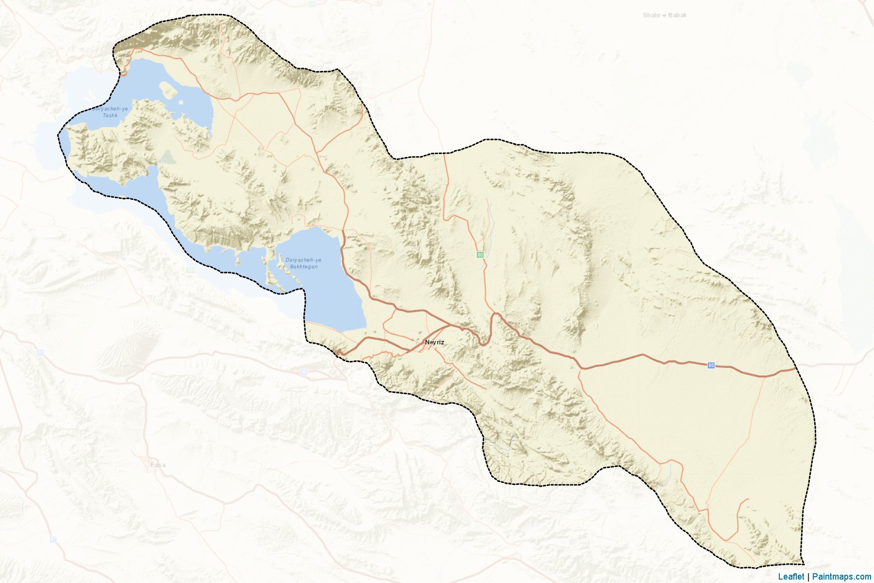 Muestras de recorte de mapas Neyriz (Fars)-2