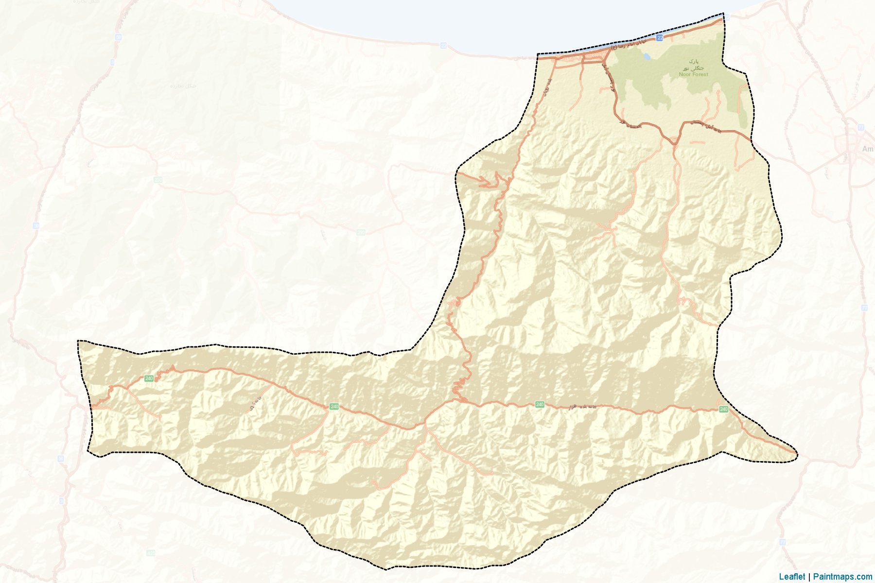 Nur (Mazandaran) Map Cropping Samples-2