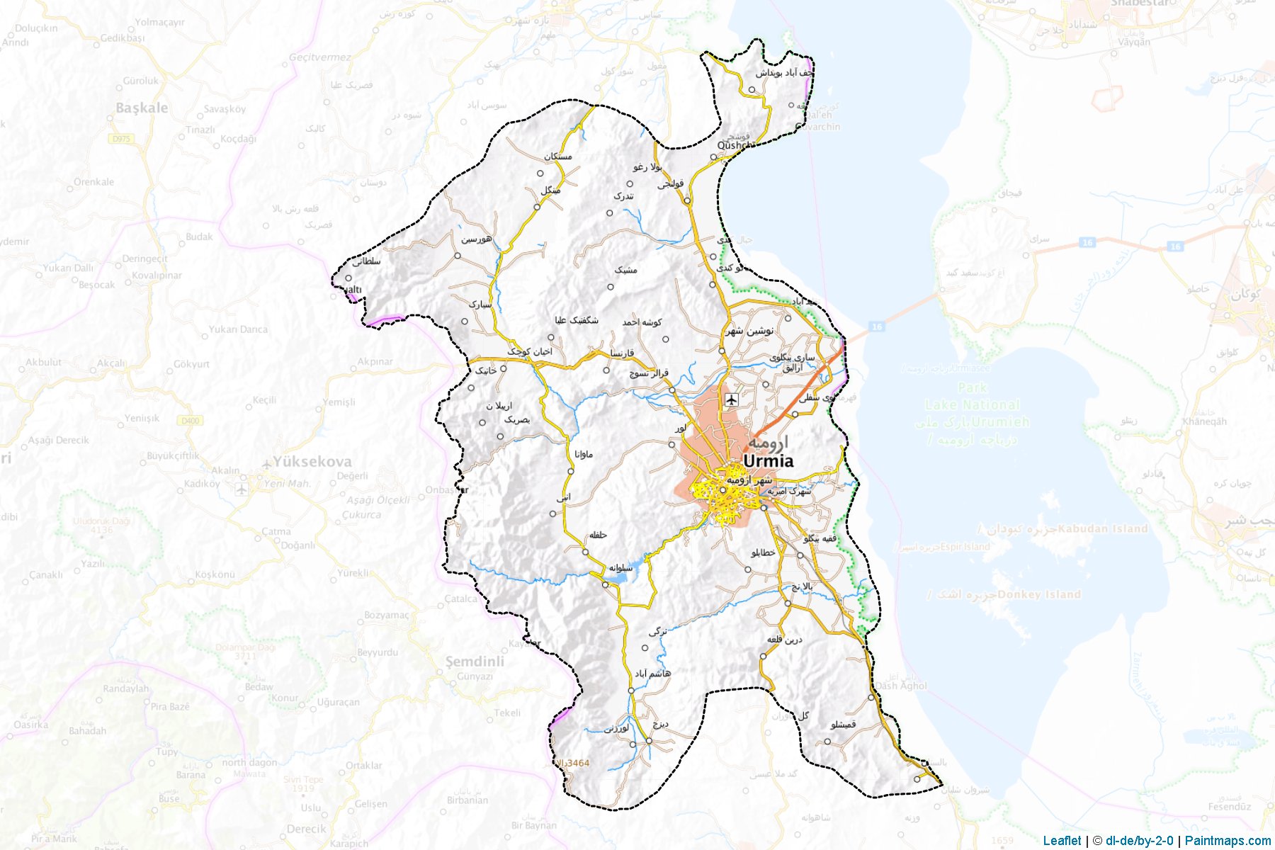 Orumiyeh (Batı Azerbaycan Eyaleti) Haritası Örnekleri-1