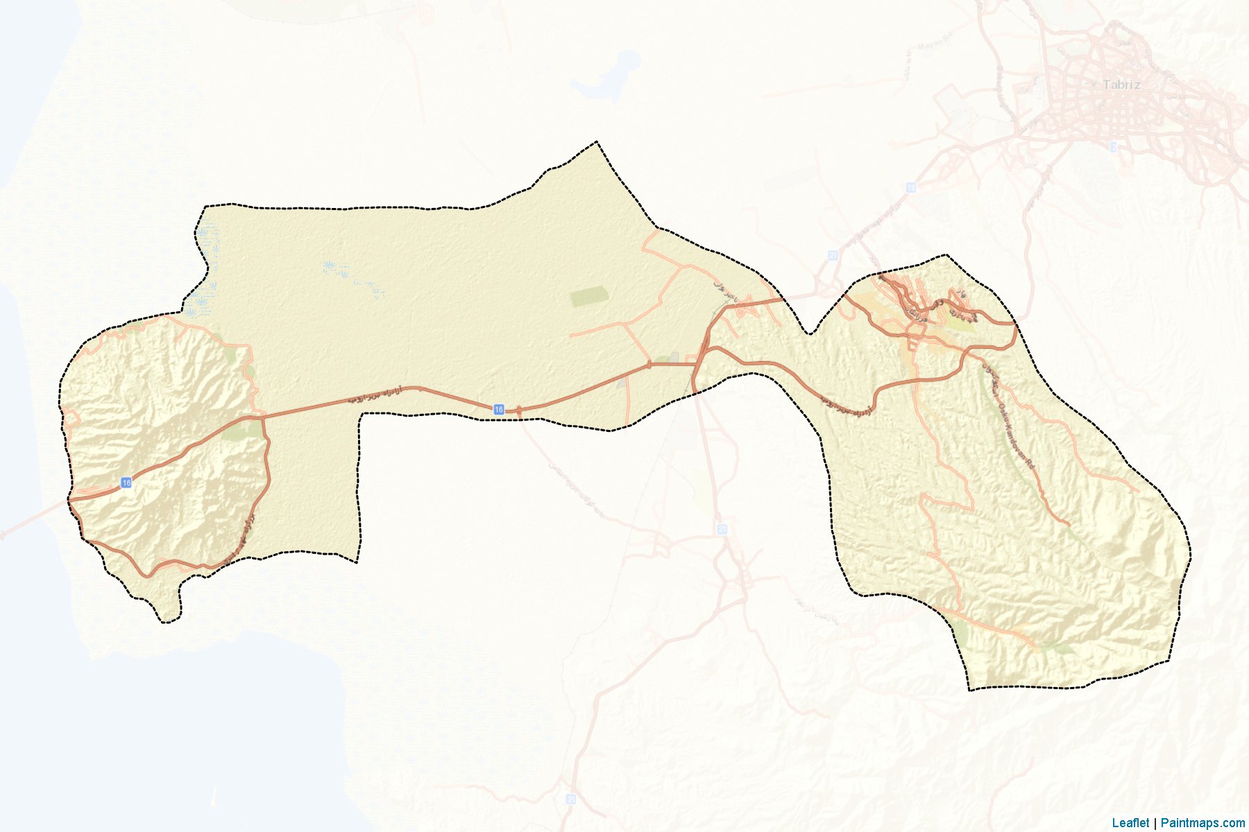 Osku şehristanı (Doğu Azerbaycan Eyaleti) Haritası Örnekleri-2