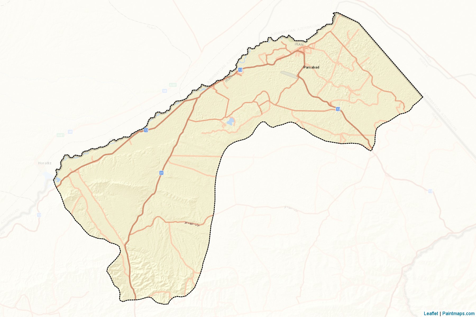 Parsabad (Ardabil) Map Cropping Samples-2