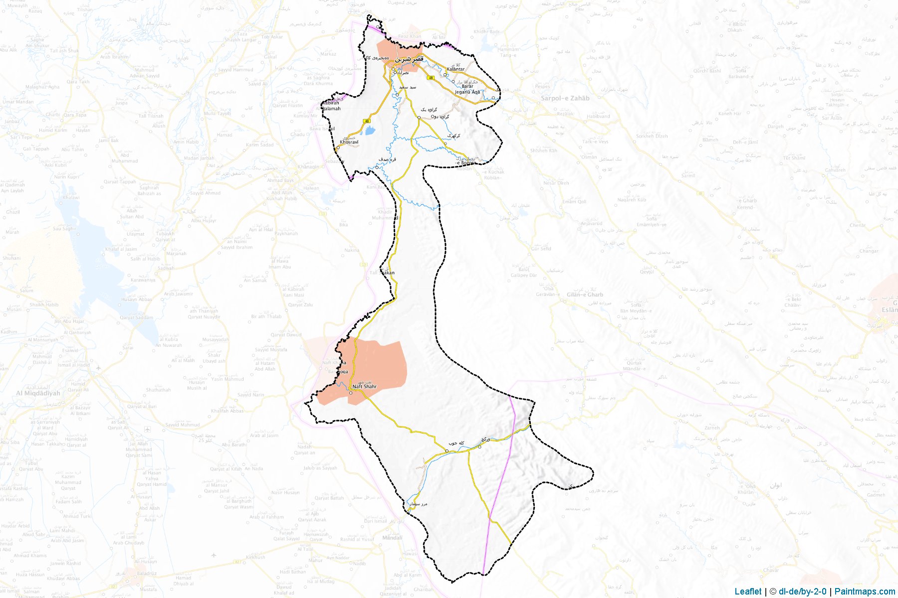 Qasr-e-Shirin (Kermanshah) Map Cropping Samples-1