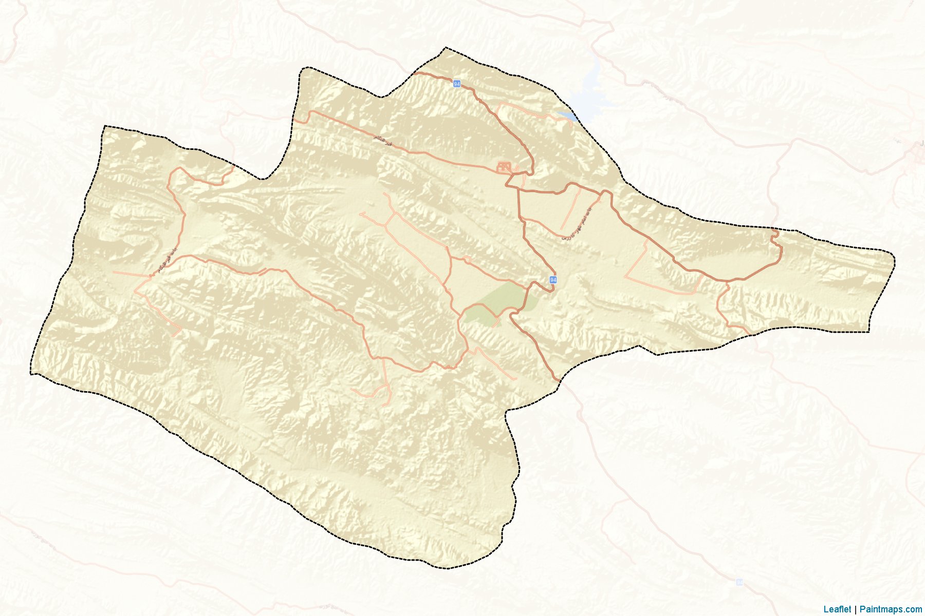 Muestras de recorte de mapas Qirokarzin (Fars)-2