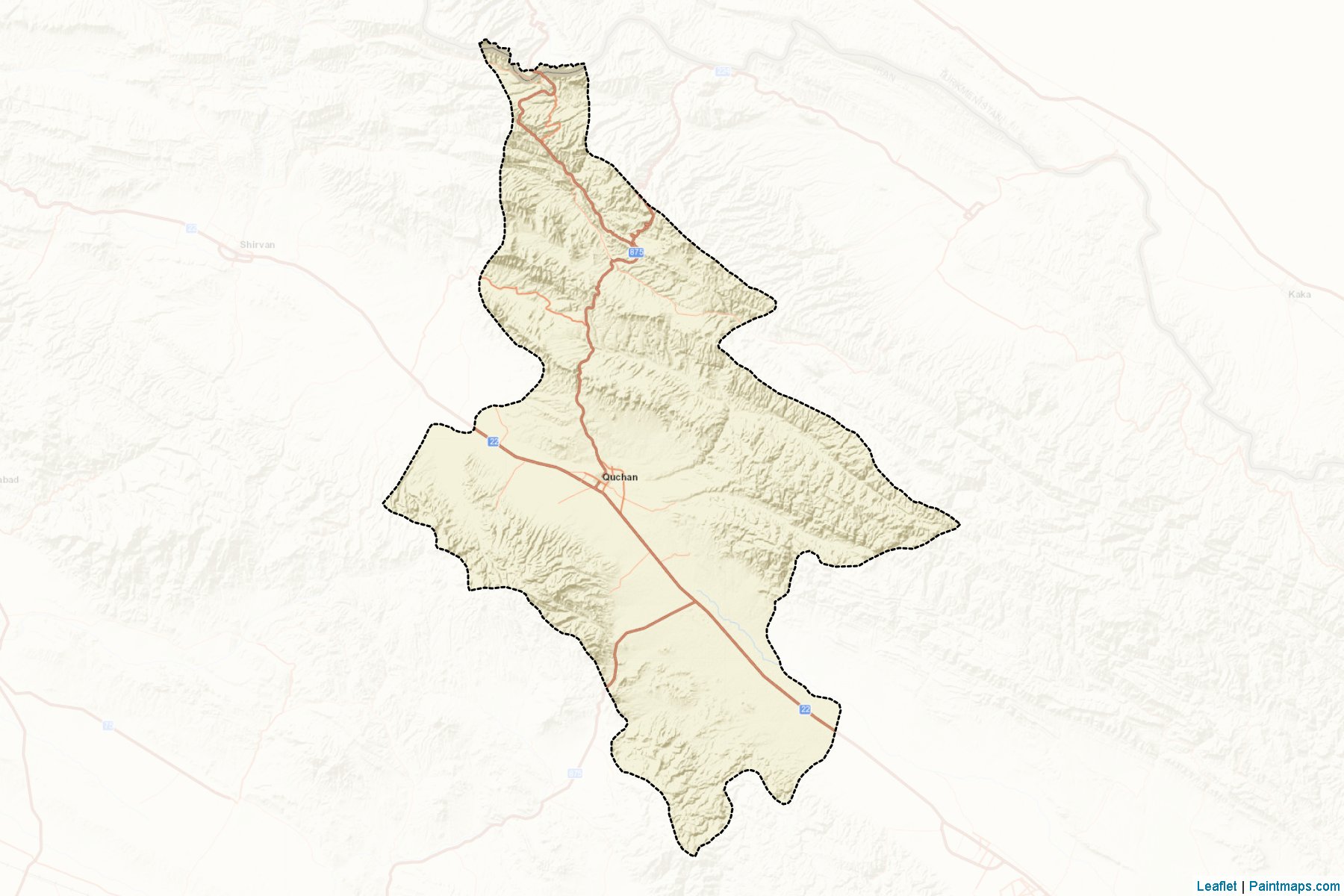 Quchan (Khorasan) Map Cropping Samples-2