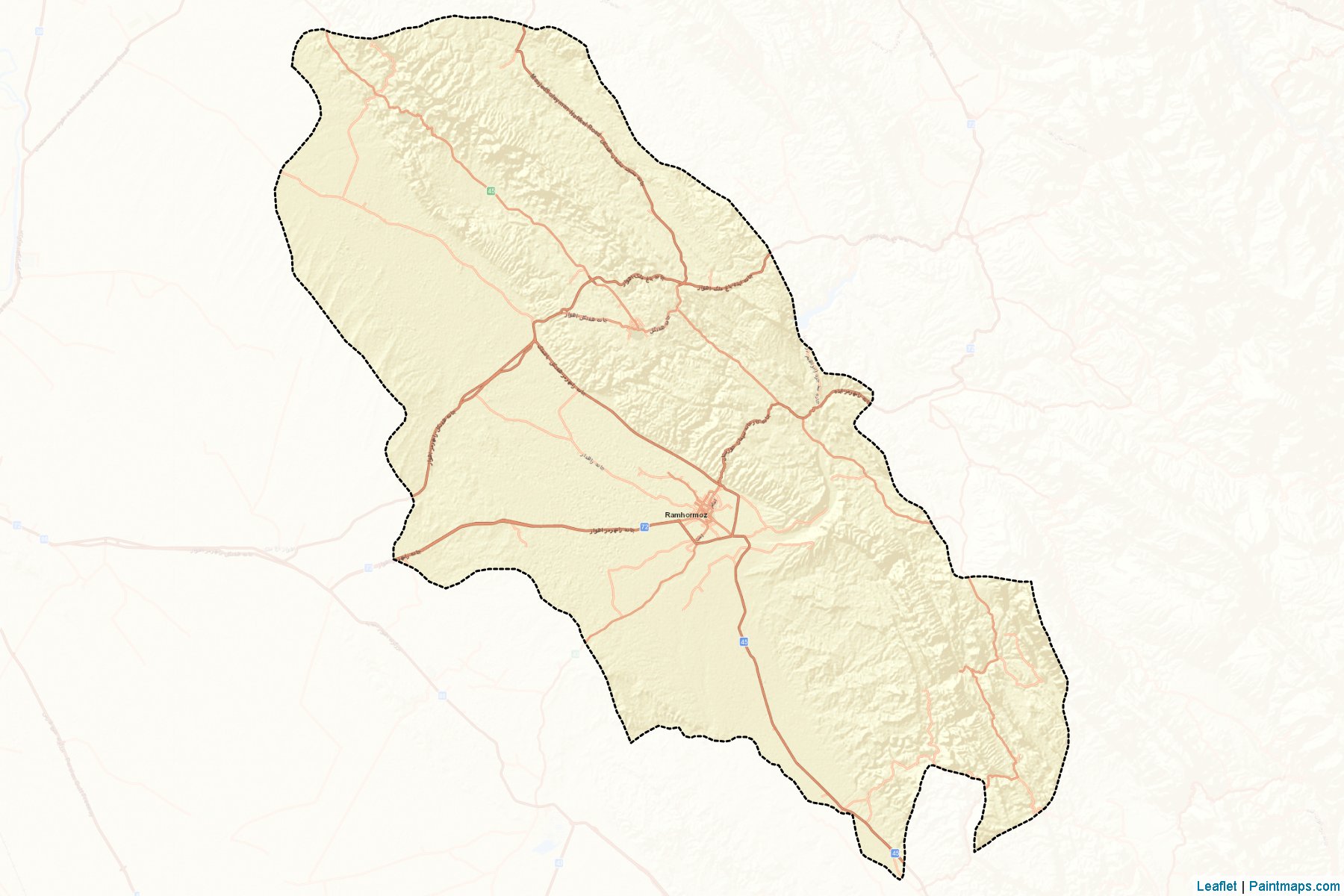 Muestras de recorte de mapas Ramhormoz (Khuzestan)-2