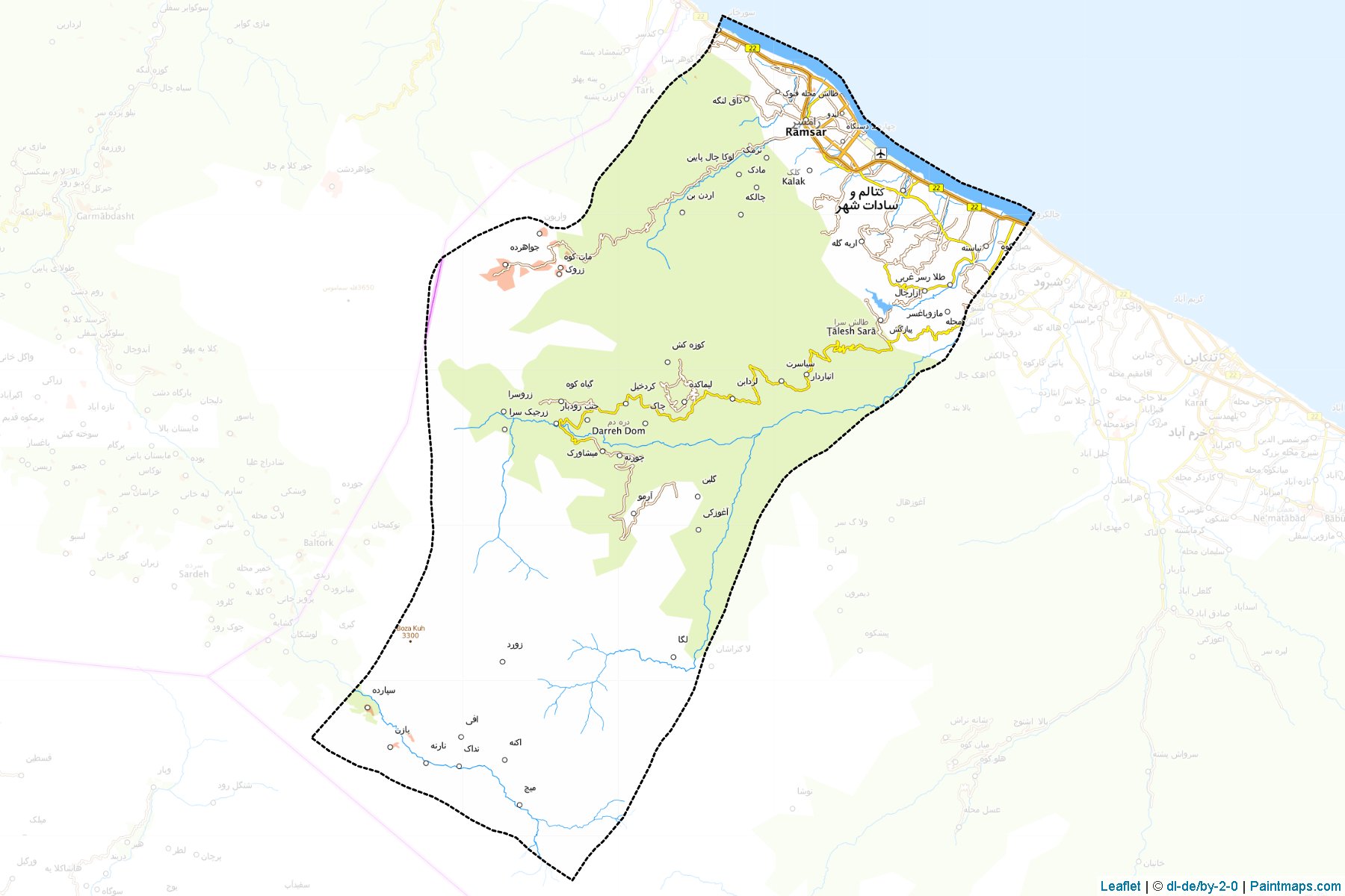 Ramsar (Mazandaran) Map Cropping Samples-1