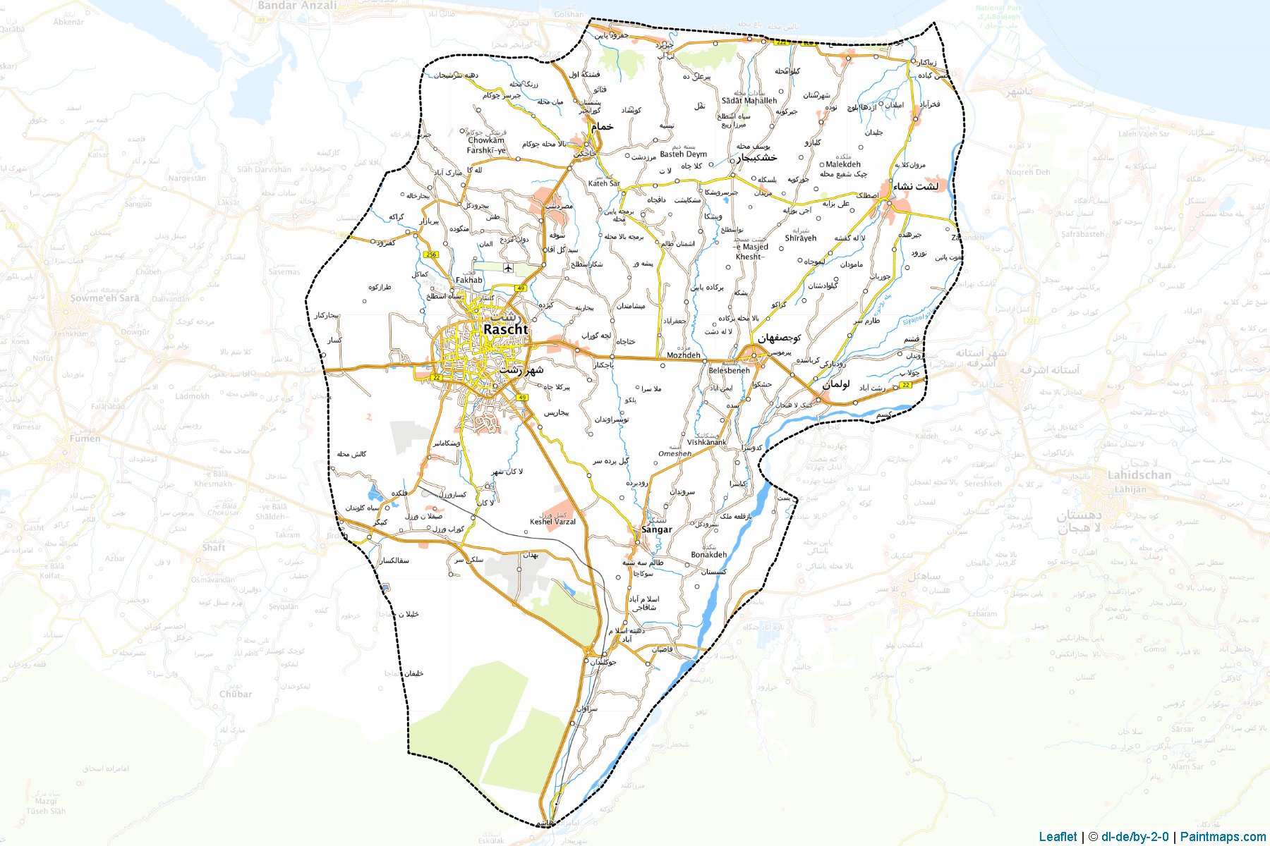 Rasht (Gilan) Map Cropping Samples-1