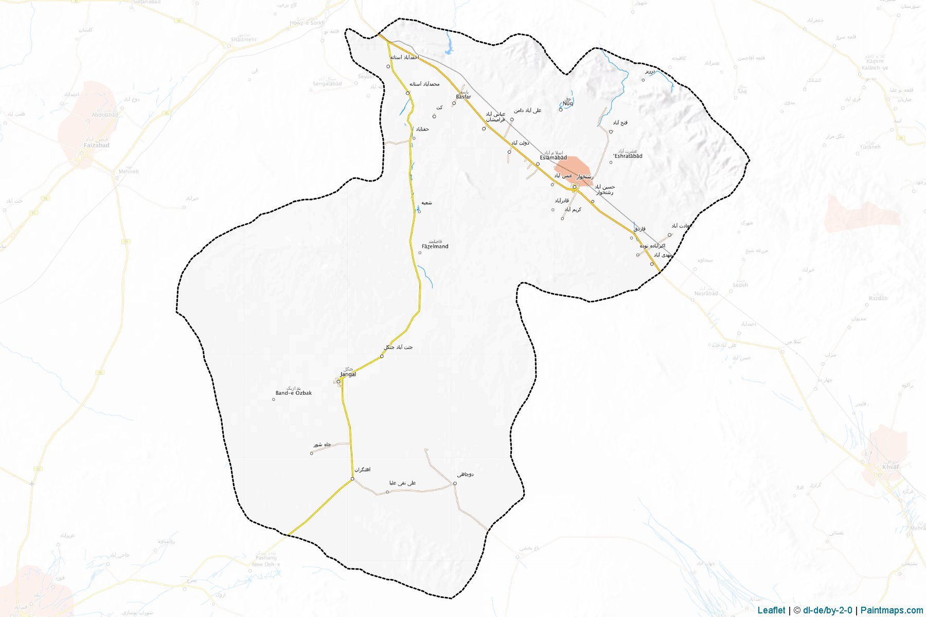 Muestras de recorte de mapas Rashtkhar (Razavi Khorasan)-1