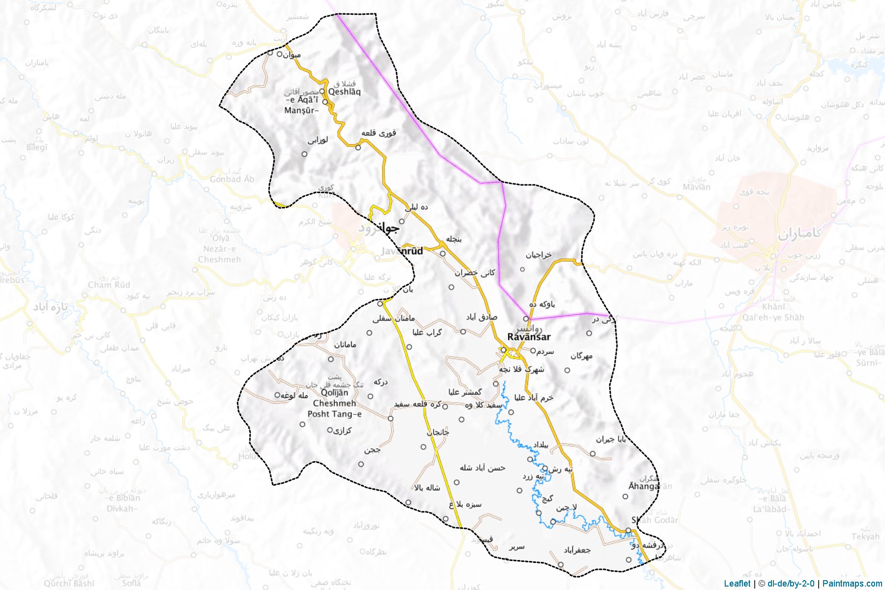 Muestras de recorte de mapas Ravansar (Kermanshah)-1