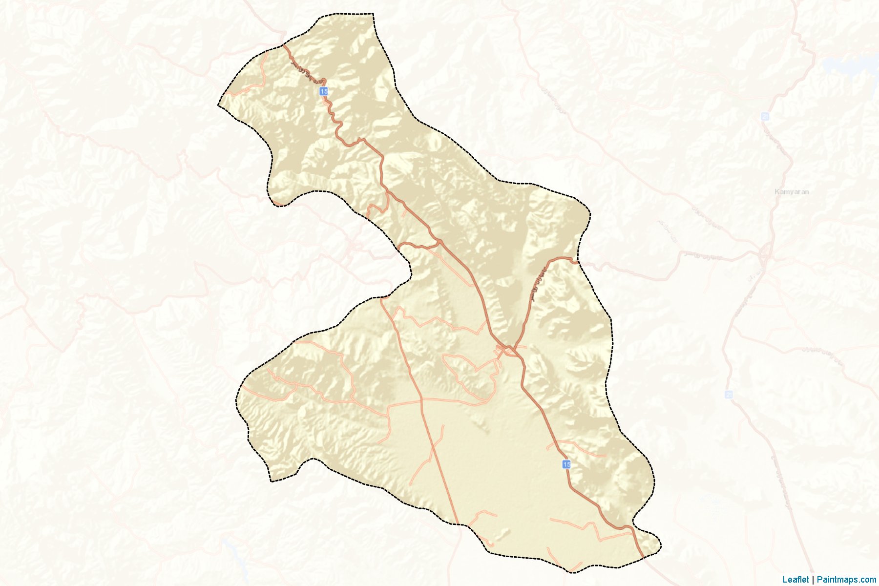 Muestras de recorte de mapas Ravansar (Kermanshah)-2