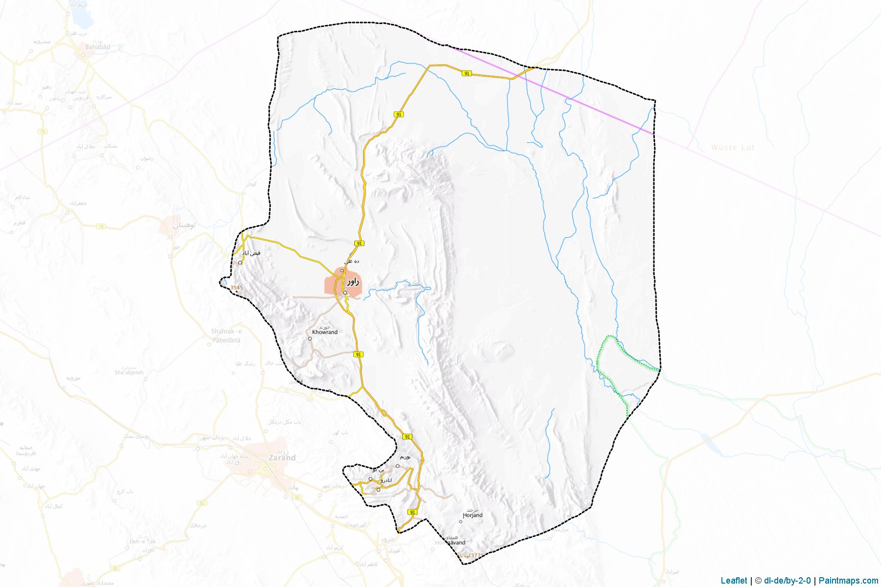 Muestras de recorte de mapas Ravar (Kerman)-1