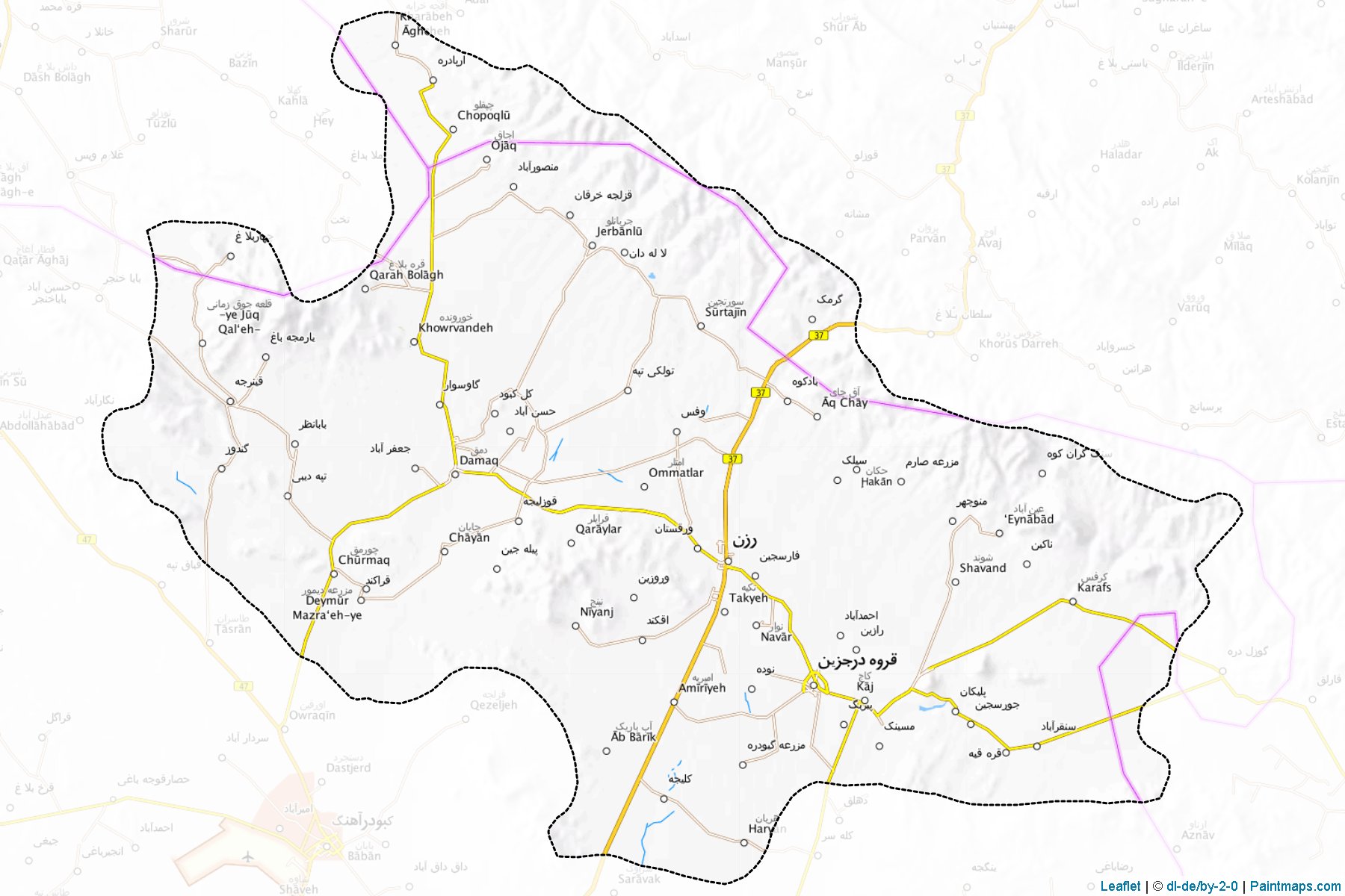 Razan (Hamadan) Map Cropping Samples-1