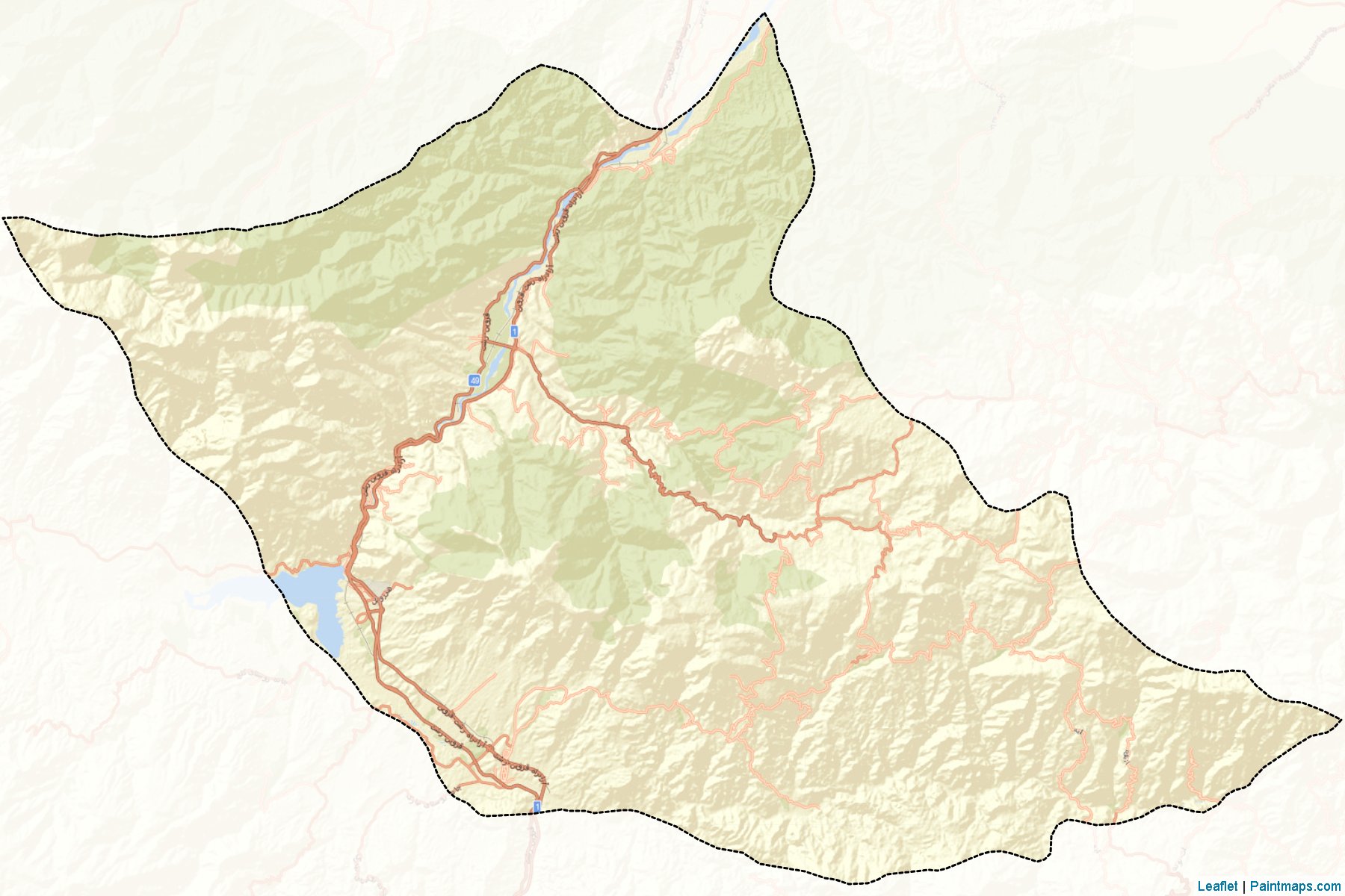 Muestras de recorte de mapas Rudbar (Gilan)-2