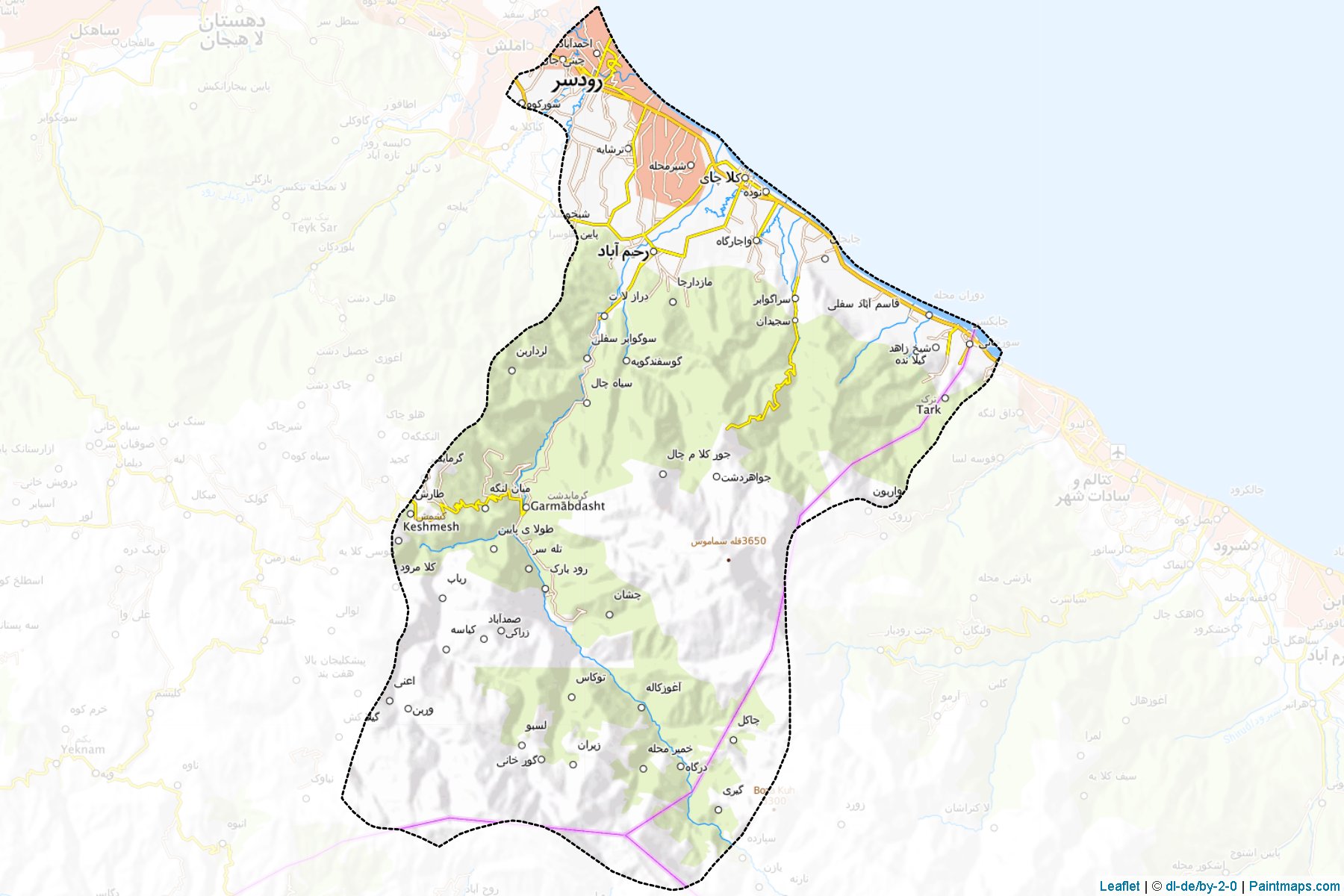 Rudsar (Gilan) Map Cropping Samples-1