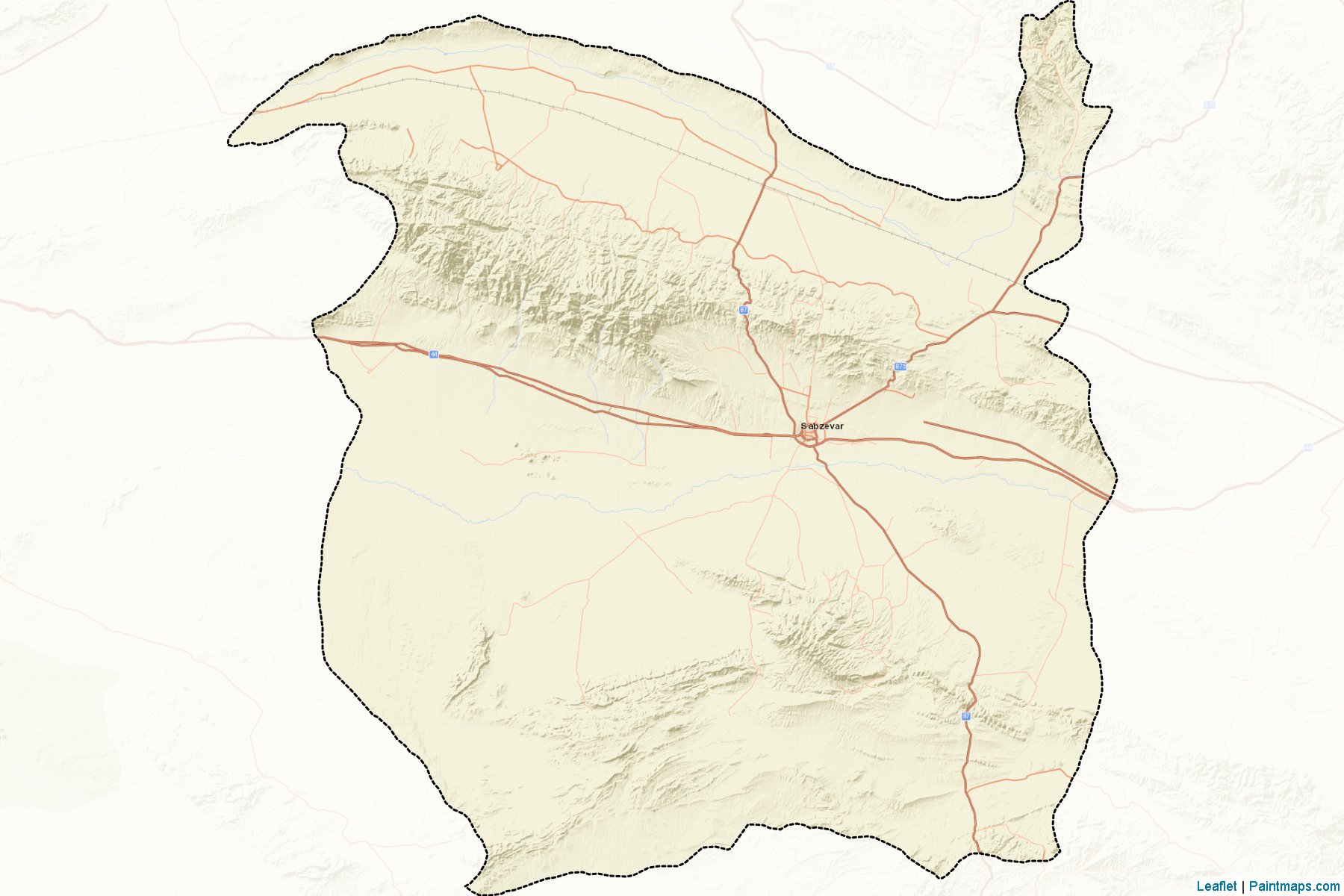 Sabzevar (Khorasan) Map Cropping Samples-2