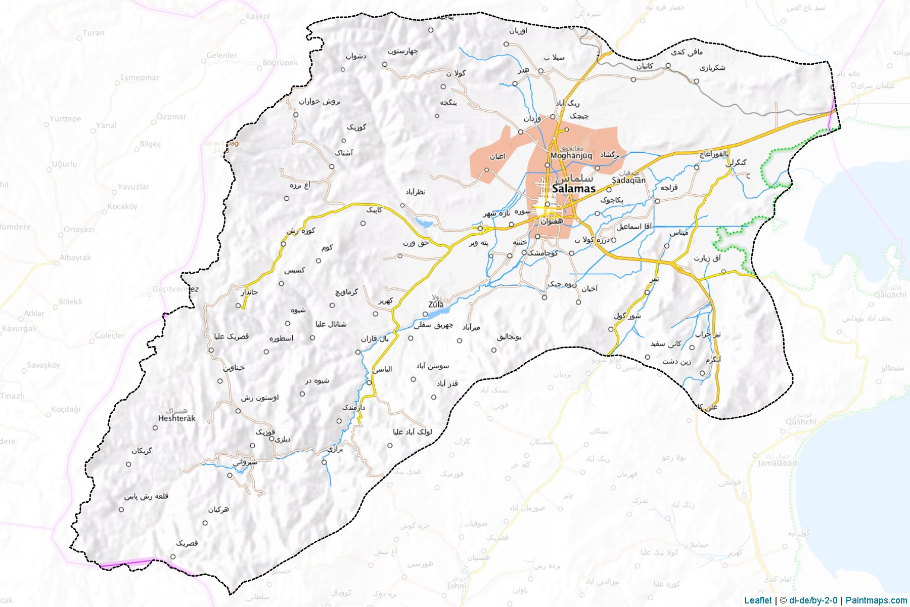 Salmas (Azarbayjan-e Gharbi) Map Cropping Samples-1