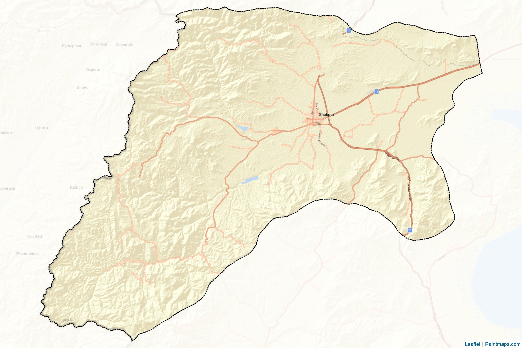 Salmas (Azarbayjan-e Gharbi) Map Cropping Samples-2