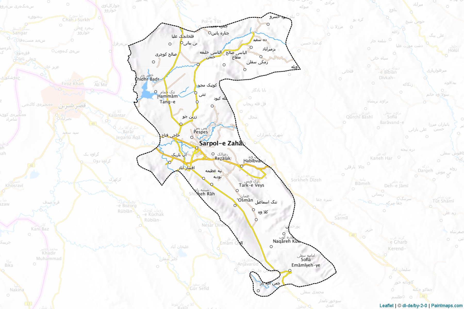 Sar-e-Pol-e-Zohab (Kermanshah) Map Cropping Samples-1