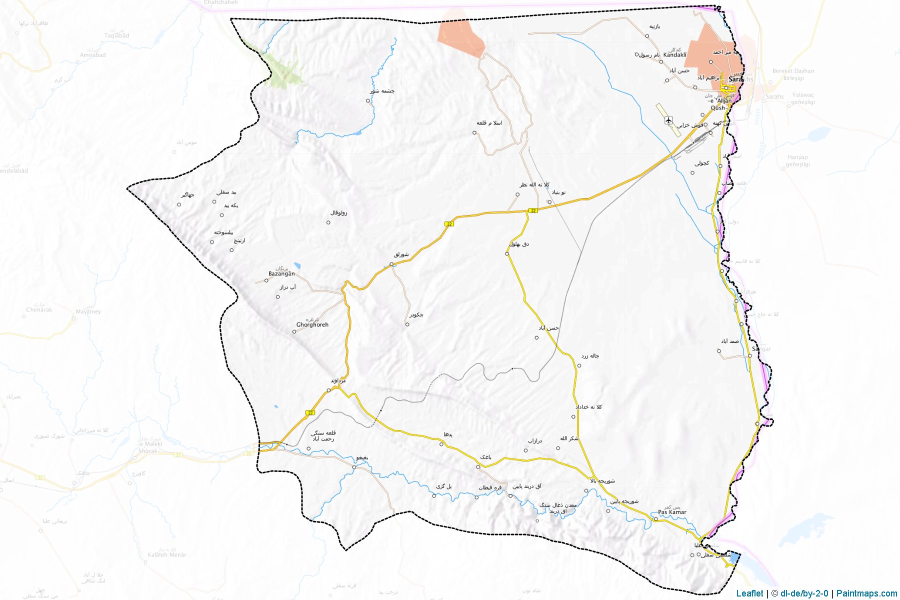 Sarakhs (Khorasan) Map Cropping Samples-1