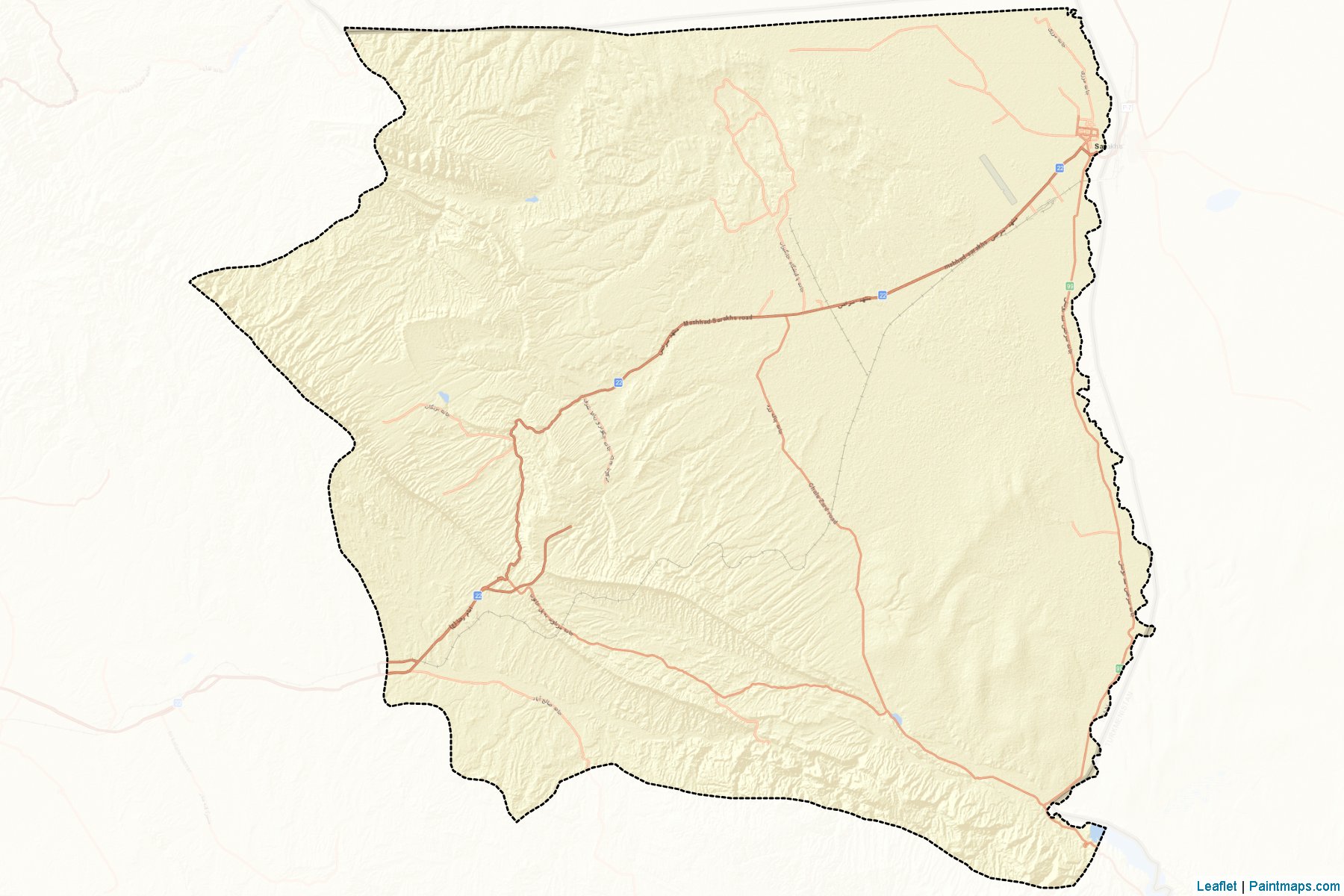 Sarakhs (Khorasan) Map Cropping Samples-2