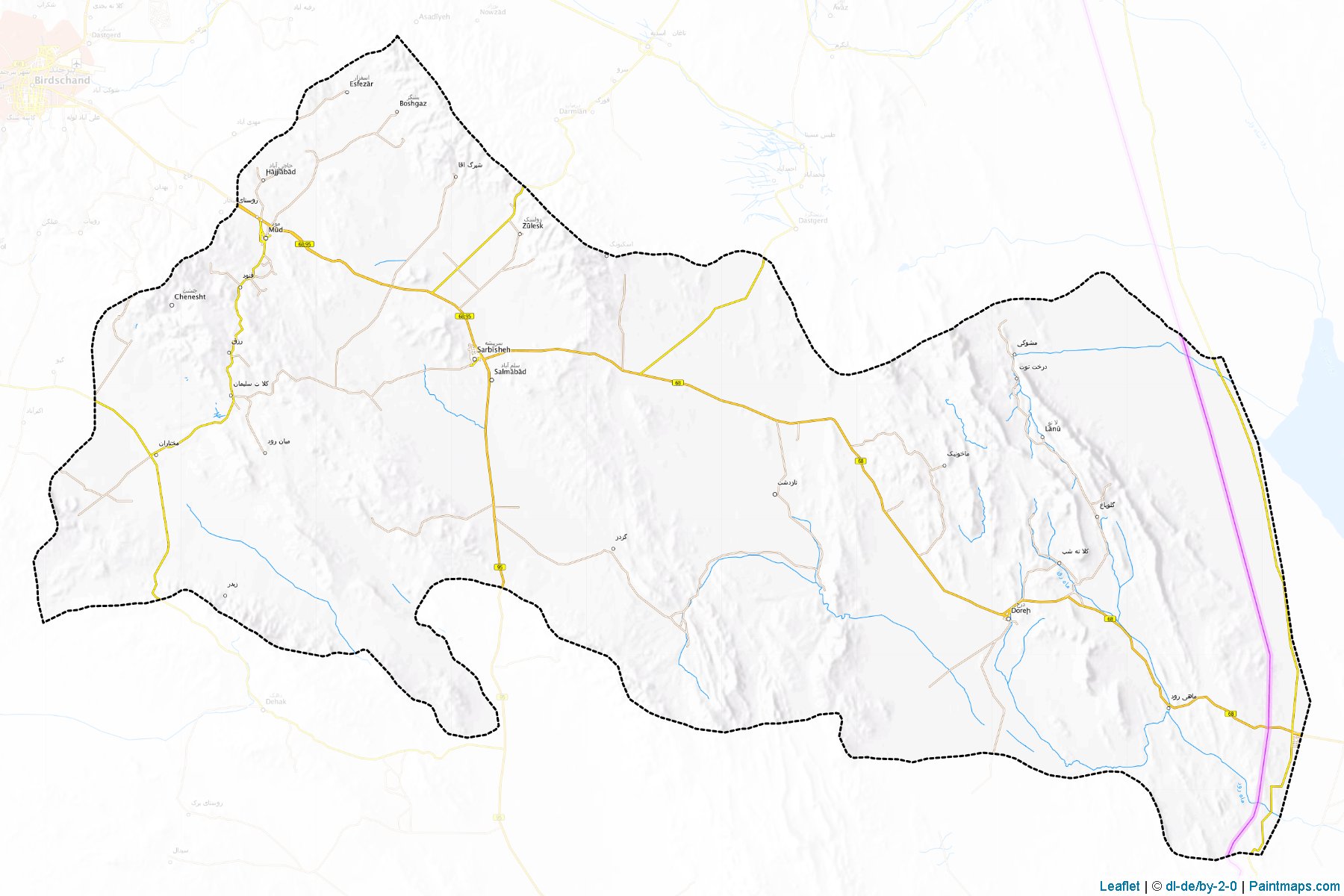 Sarbisheh (South Khorasan) Map Cropping Samples-1