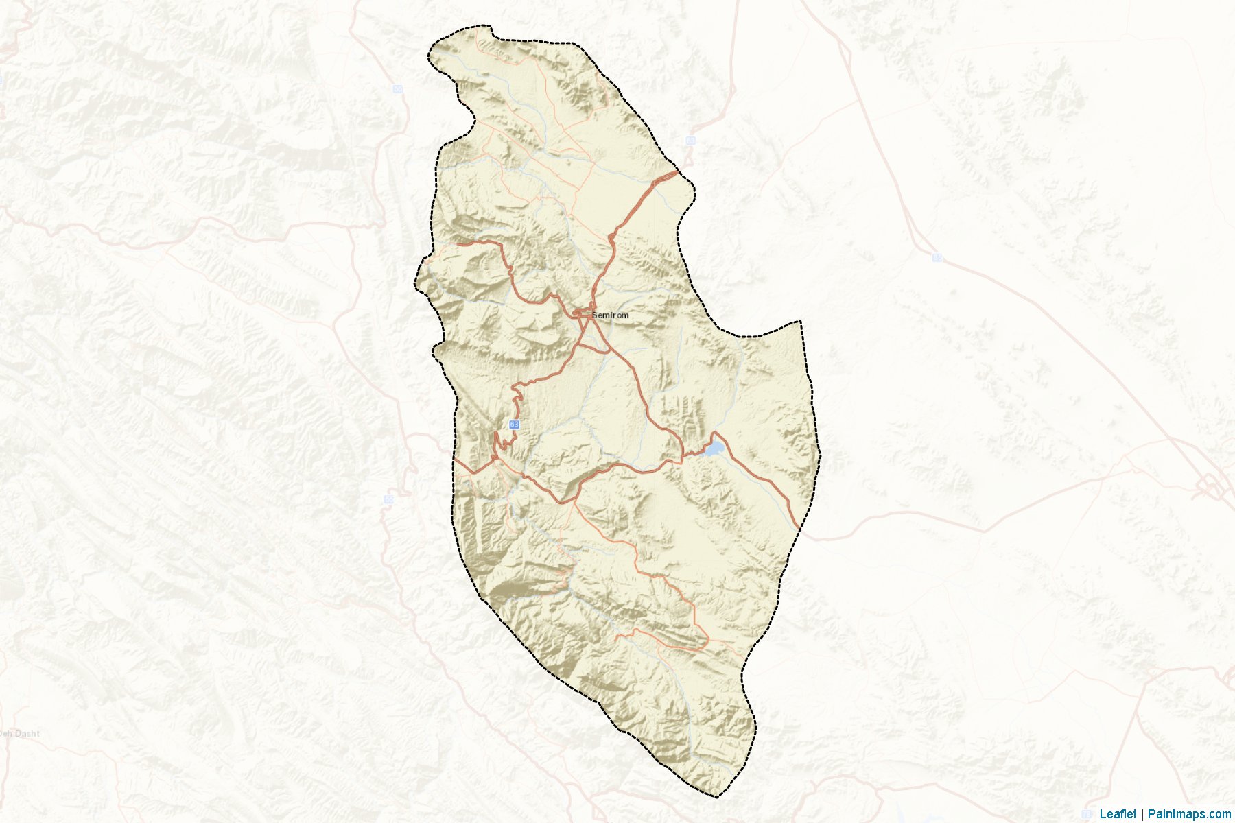 Semirom (İsfahan Eyaleti) Haritası Örnekleri-2