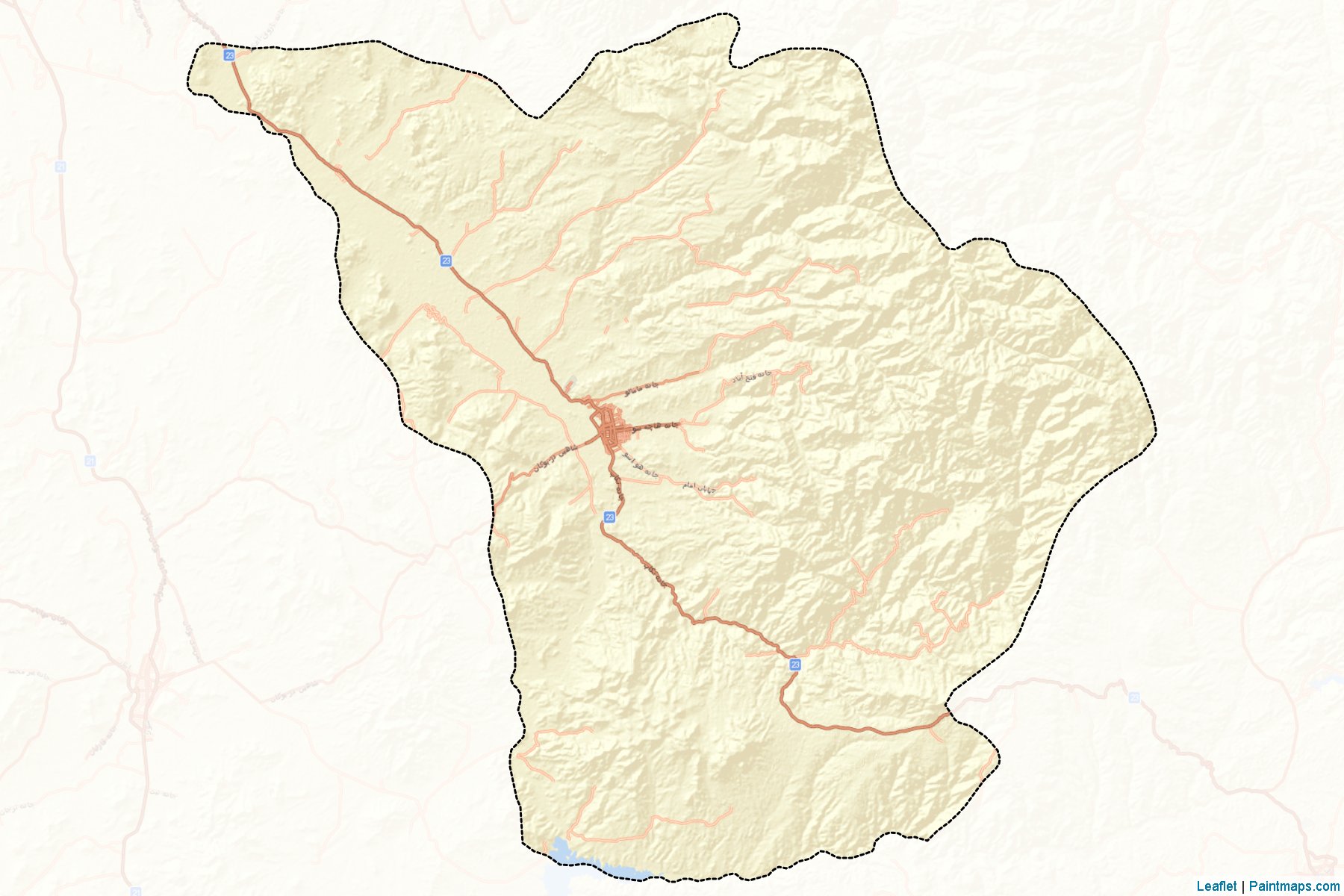 Muestras de recorte de mapas Shahindezh (West Azerbaijan)-2