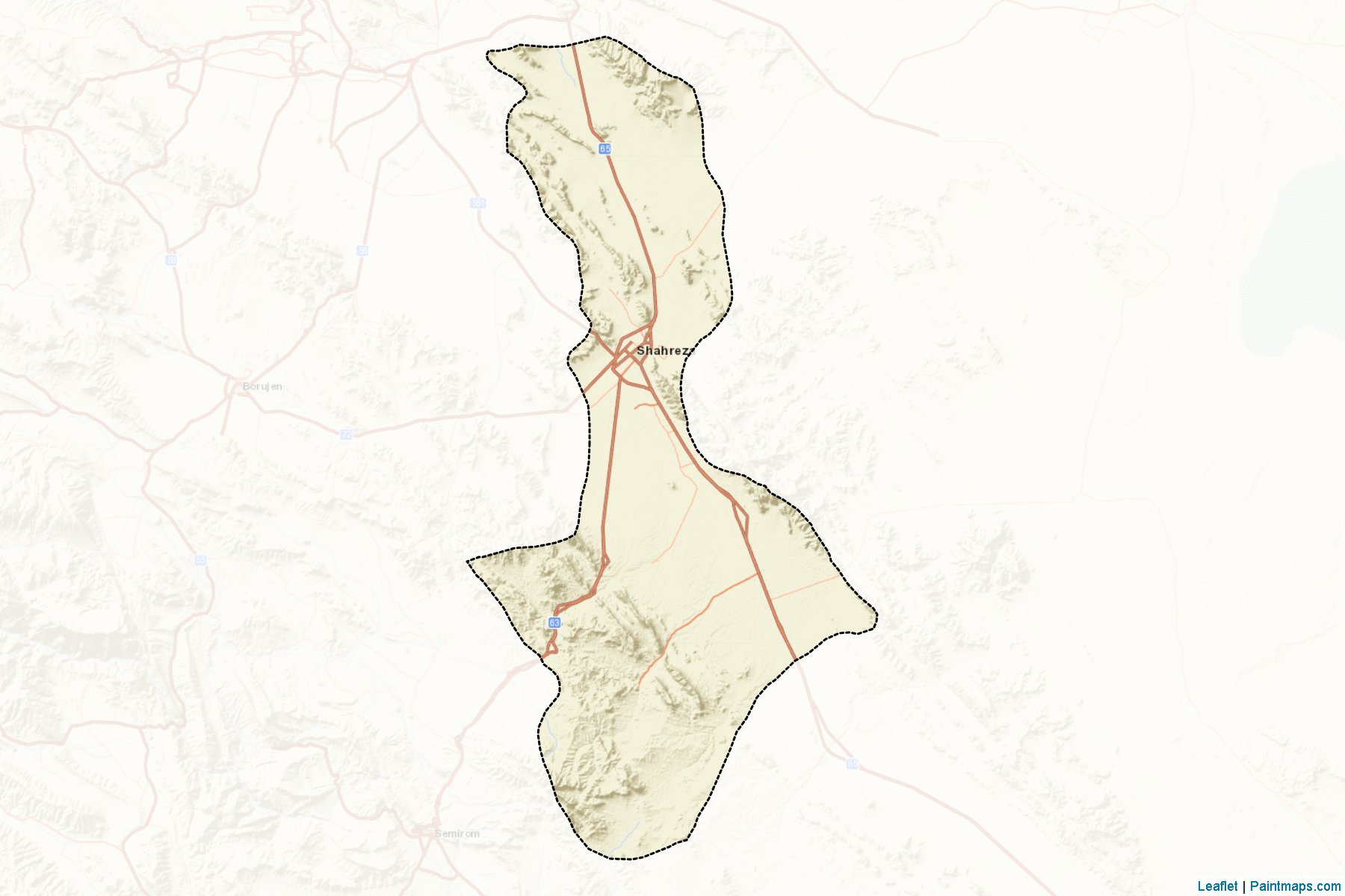 Shahreza (Esfahan) Map Cropping Samples-2