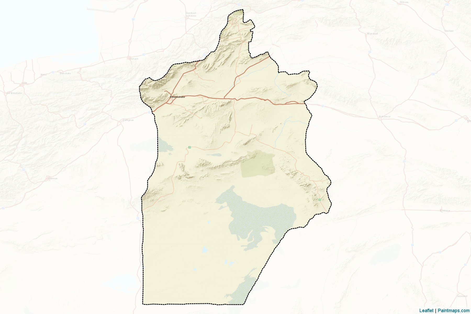 Shahrud (Semnan) Map Cropping Samples-2