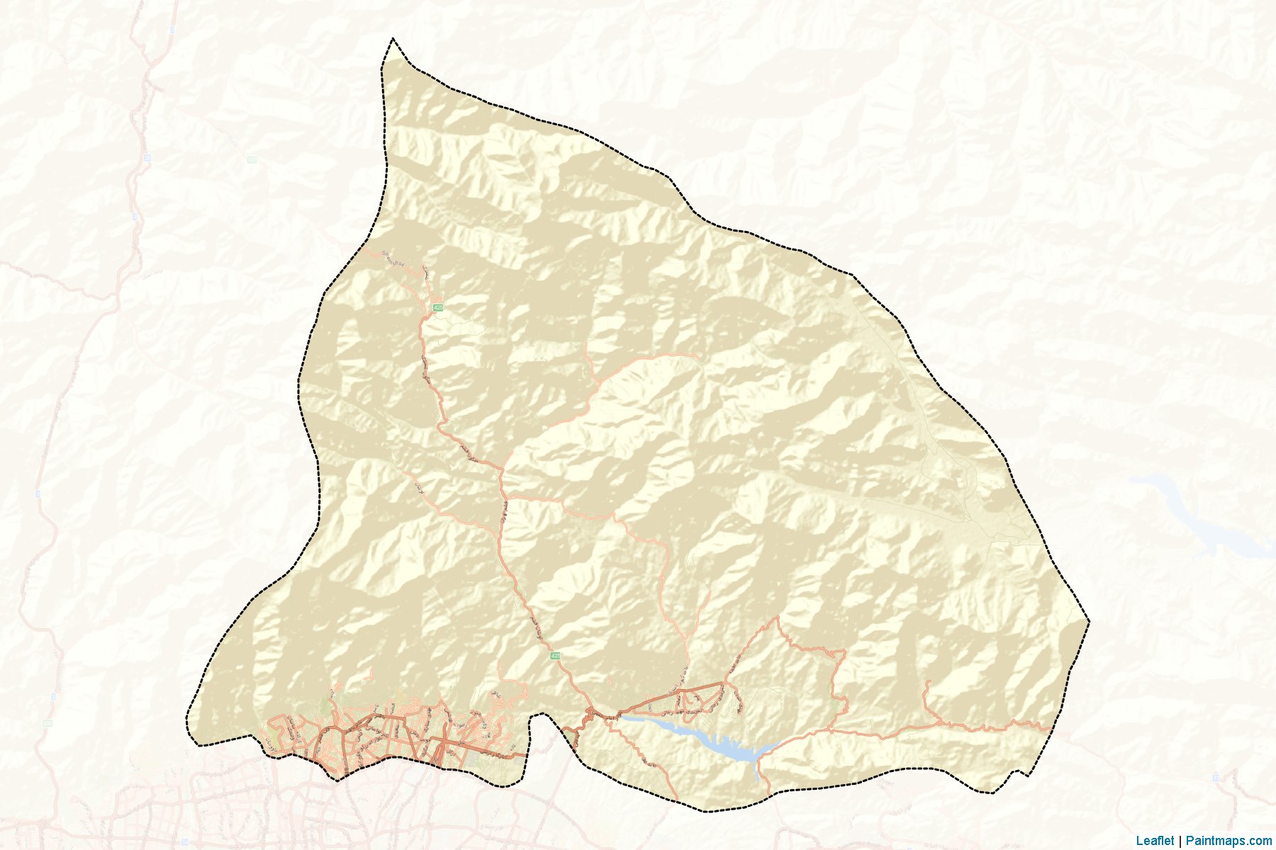 Muestras de recorte de mapas Shemiranat (Tehran)-2