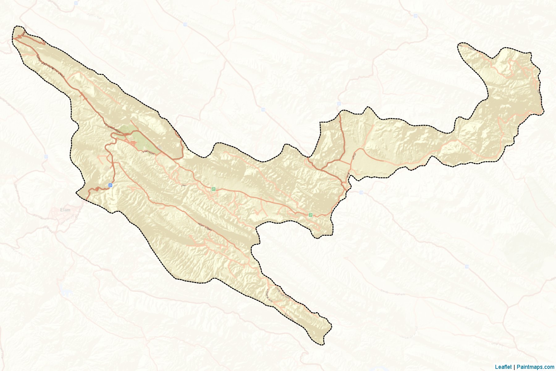 Shirvan and Chard-e-Aval (Ilam) Map Cropping Samples-2