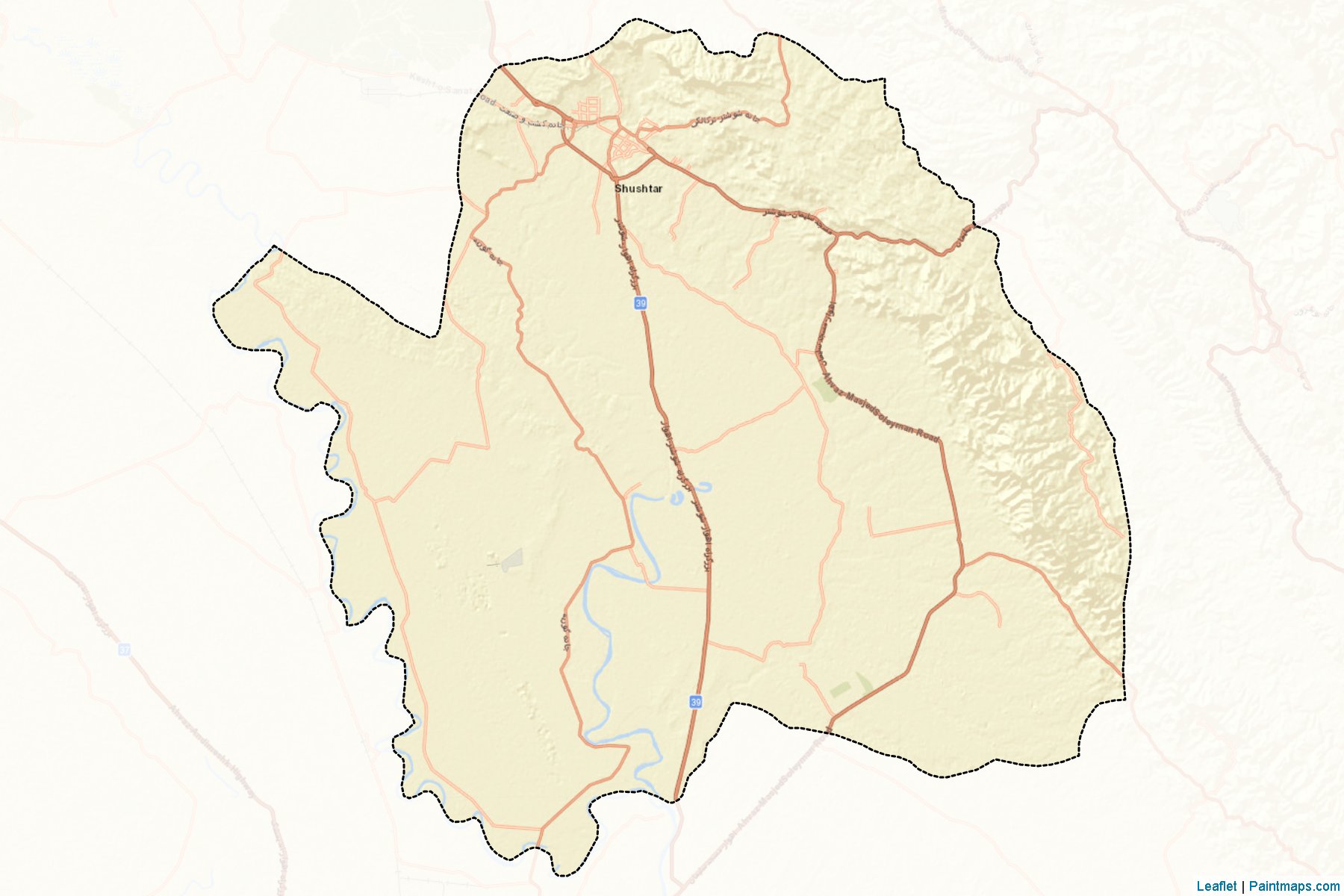 Shushtar (Khuzestan) Map Cropping Samples-2