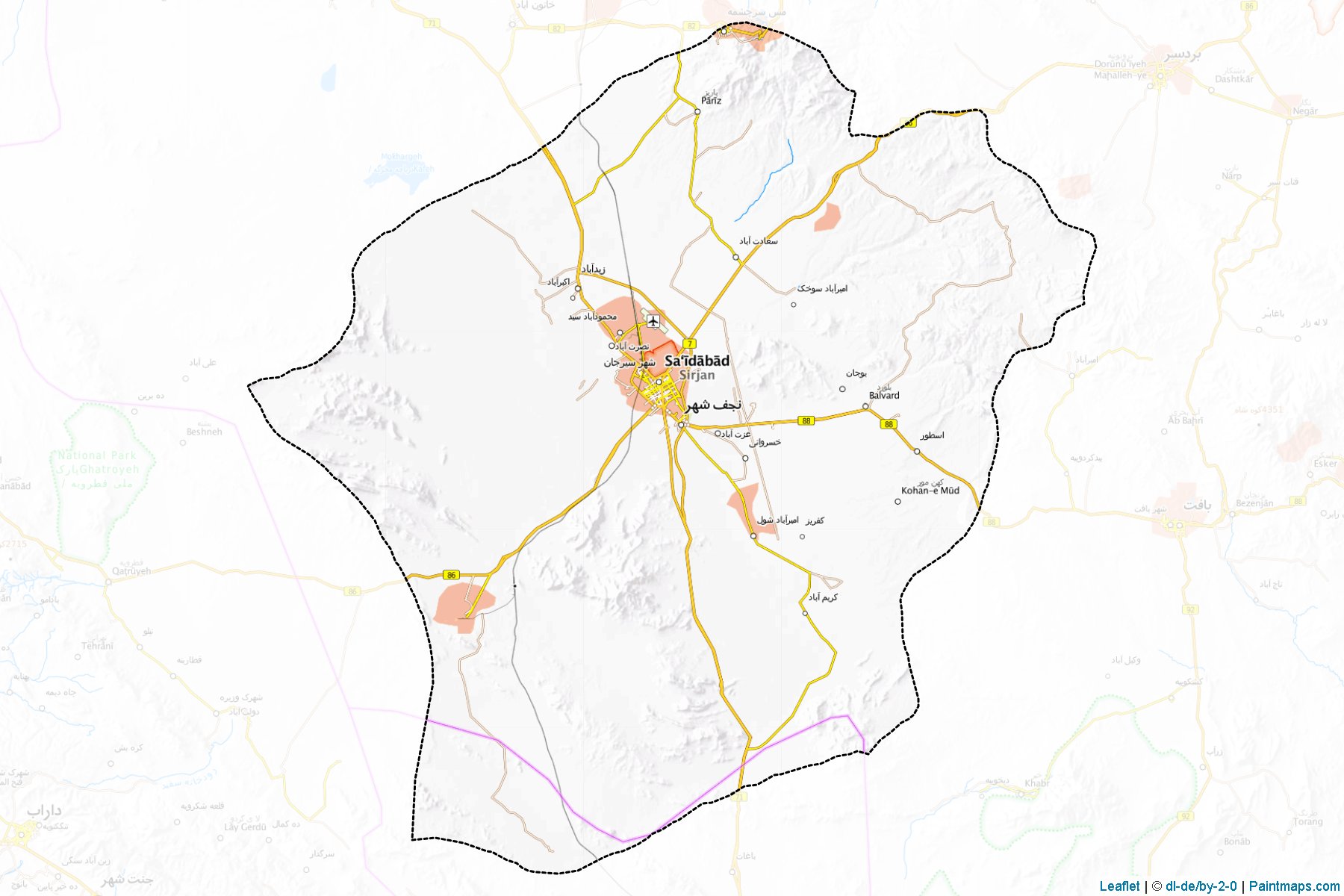 Sirjan (Kerman) Map Cropping Samples-1