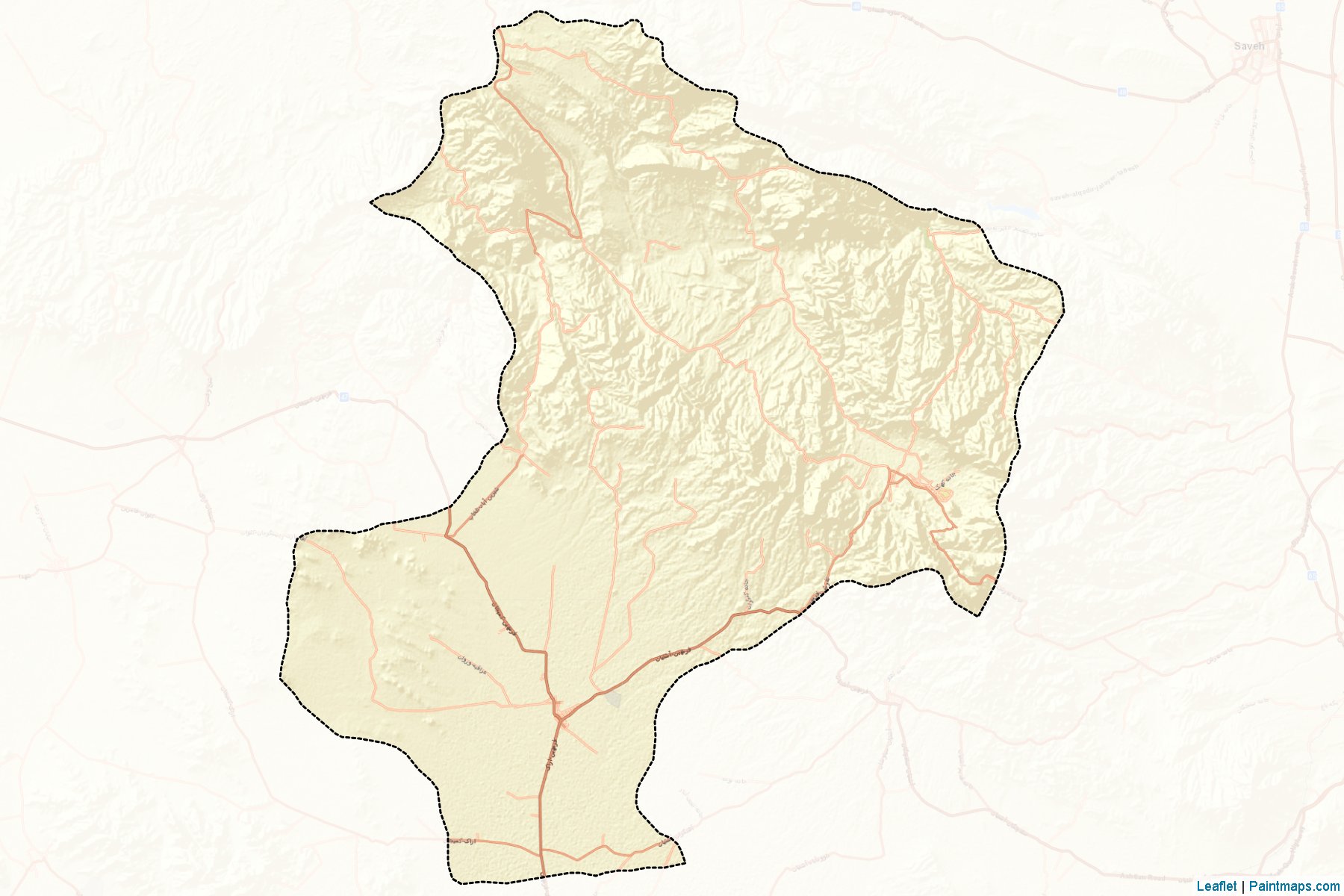 Tefriş (Merkezi Eyaleti) Haritası Örnekleri-2