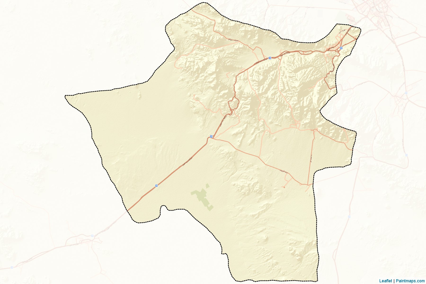 Muestras de recorte de mapas Taft (Yazd)-2