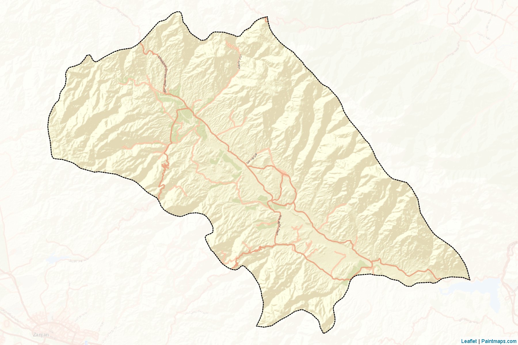 Tarom (Zanjan) Map Cropping Samples-2