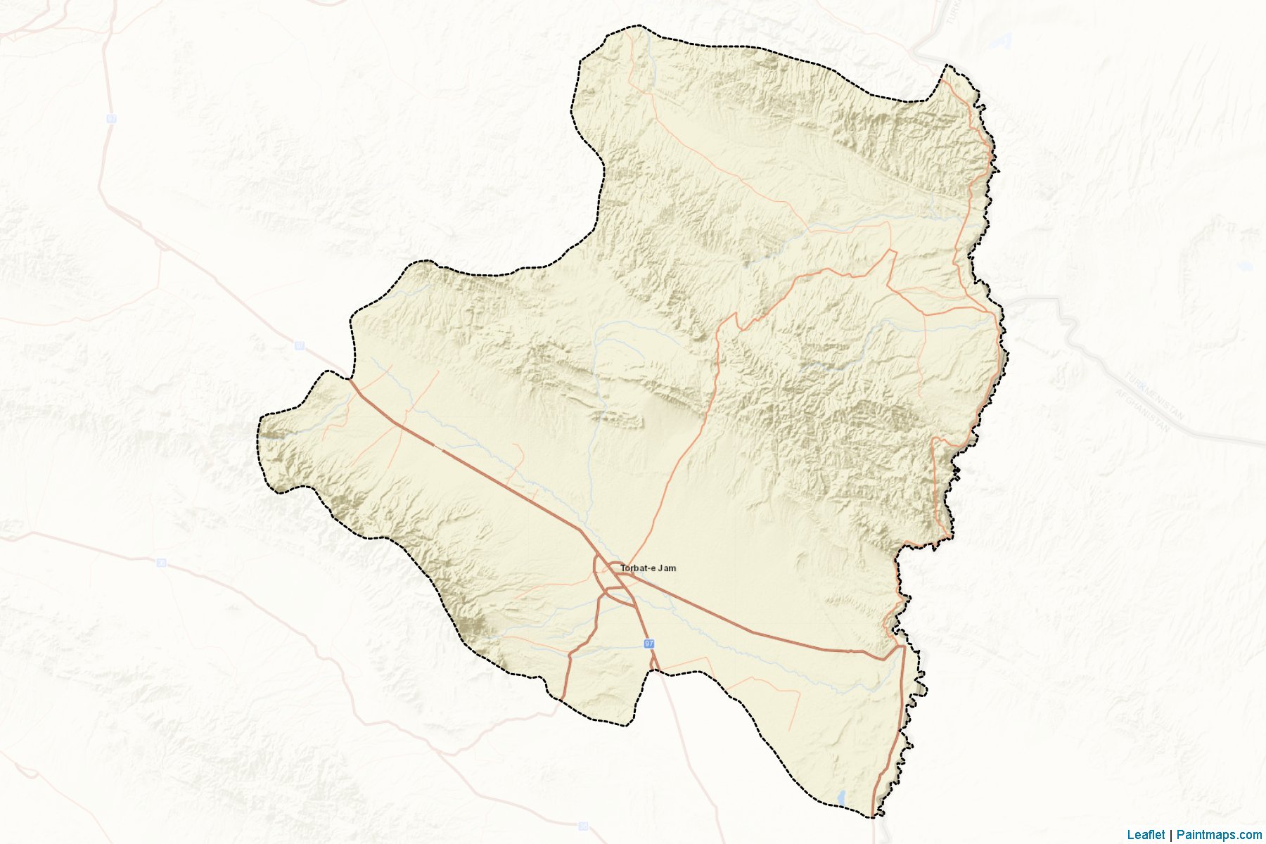 Muestras de recorte de mapas Torbat-e-Jam (Razavi Khorasan)-2