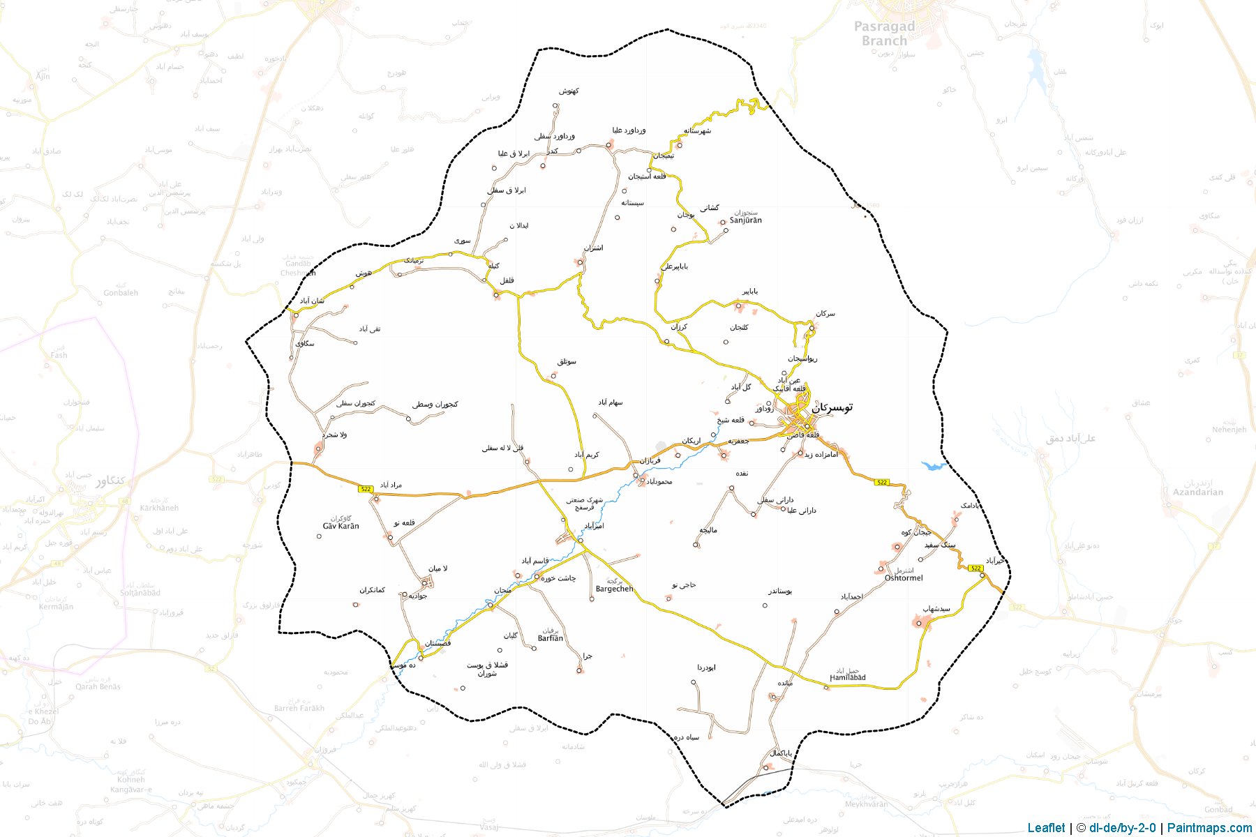 Tuyserkan (Hamadan) Map Cropping Samples-1