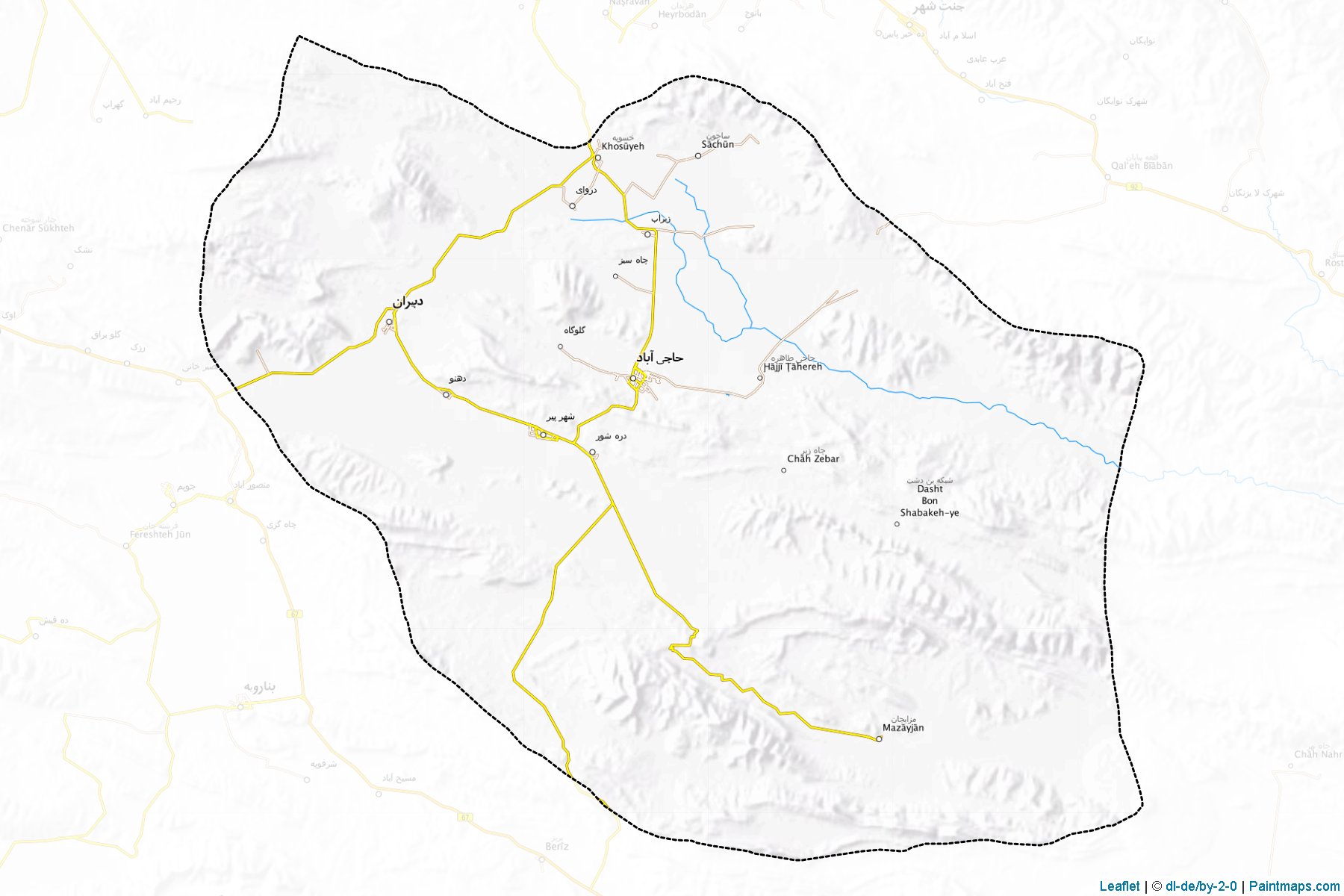 Zarrindasht (Fars Eyaleti) Haritası Örnekleri-1