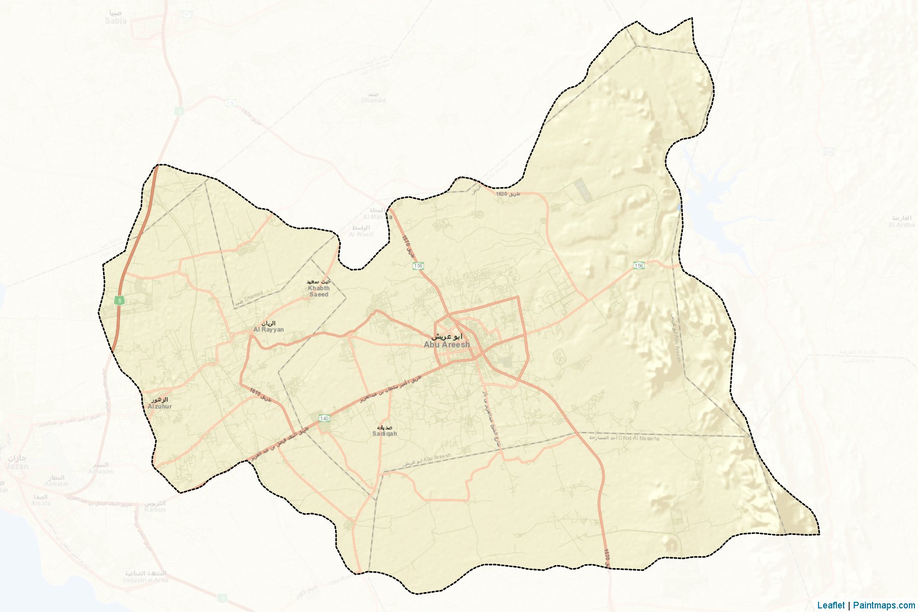 Muestras de recorte de mapas Abu Arish (Jizan)-2