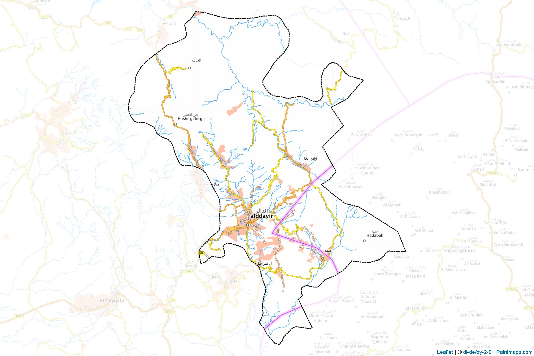 Muestras de recorte de mapas Ad-Dair (Jizan)-1