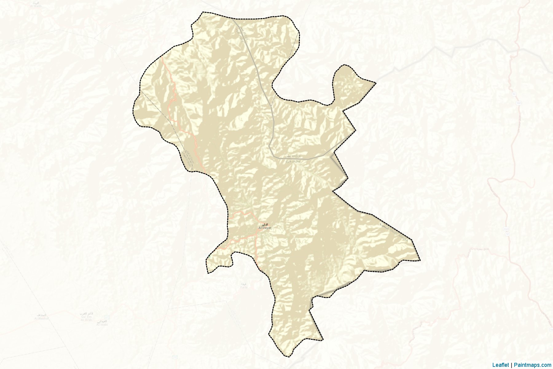 Muestras de recorte de mapas Ad-Dair (Jizan)-2