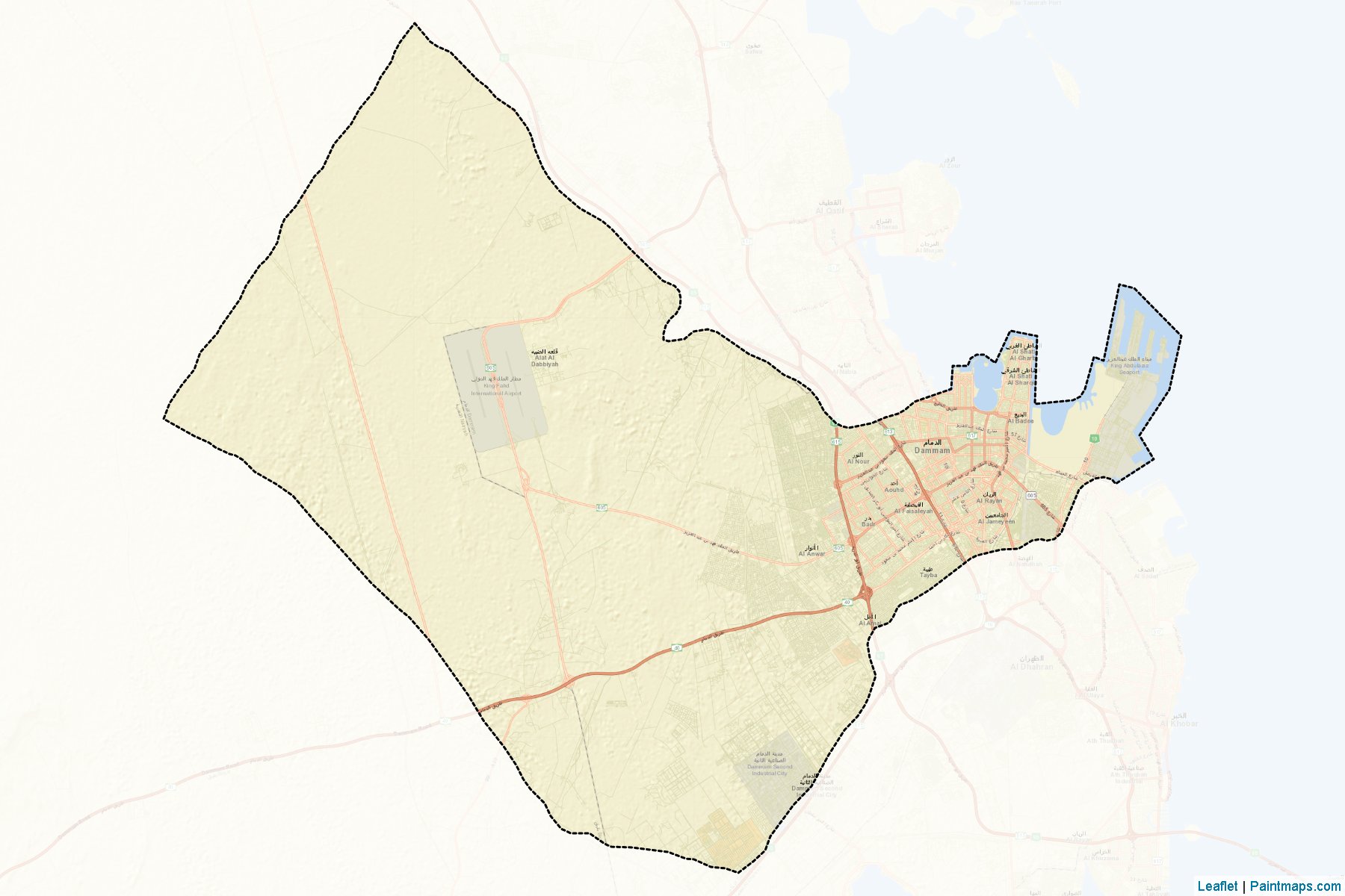 Ad-Dammam (Doğu Bölgesi) Haritası Örnekleri-2