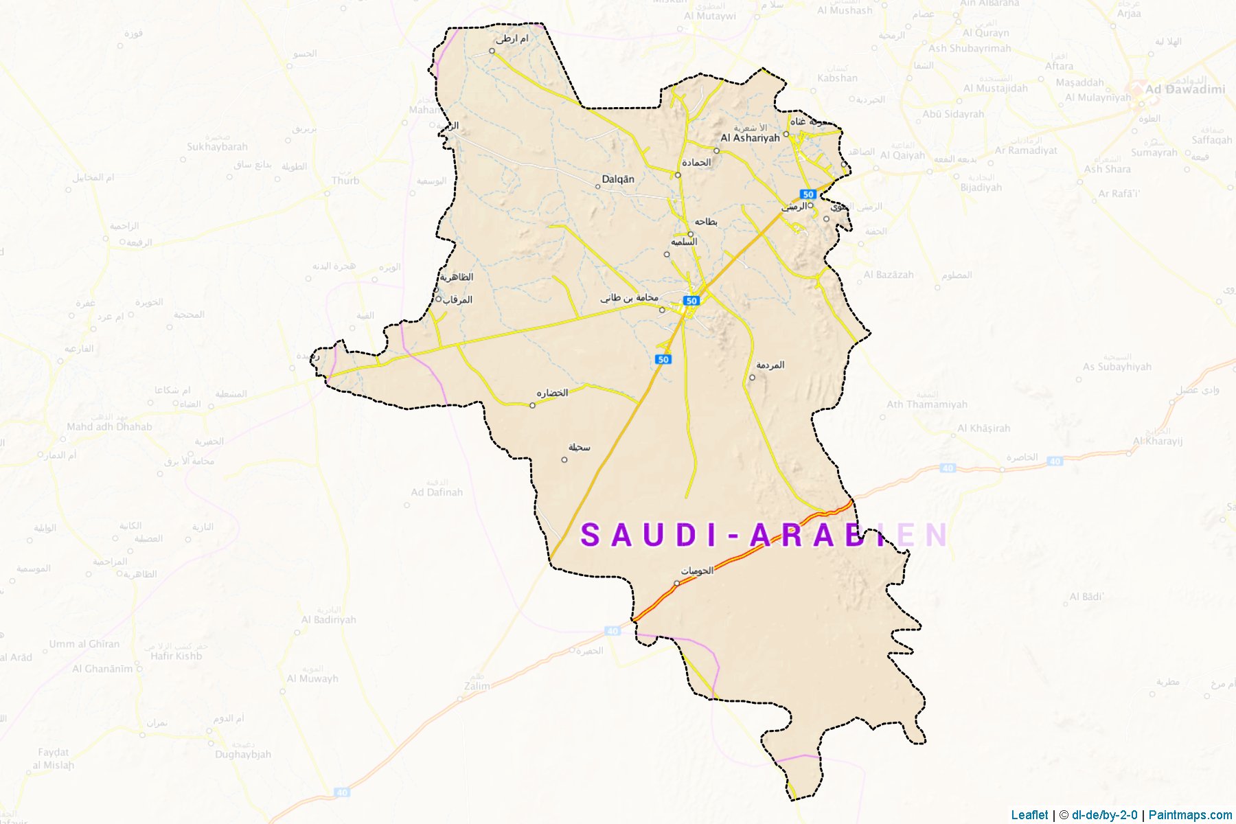 Muestras de recorte de mapas Afif (Riyadh)-1