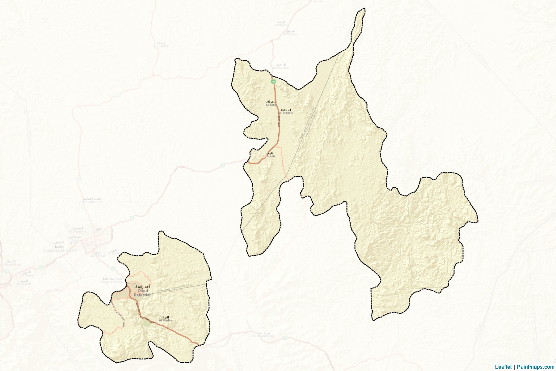 Muestras de recorte de mapas Ahd Rifaydah (Aseer)-2